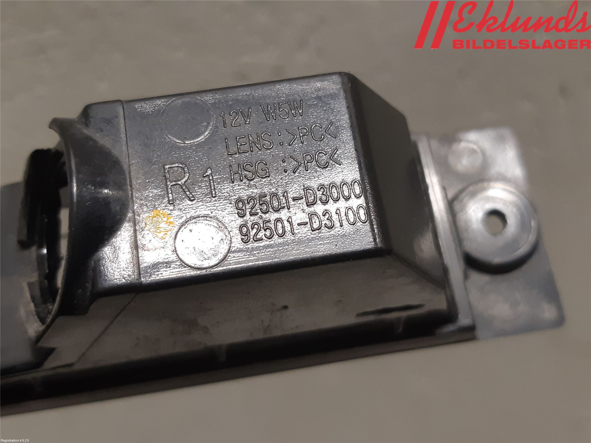 Hyundai TUCSON 05- Skylt Belysning