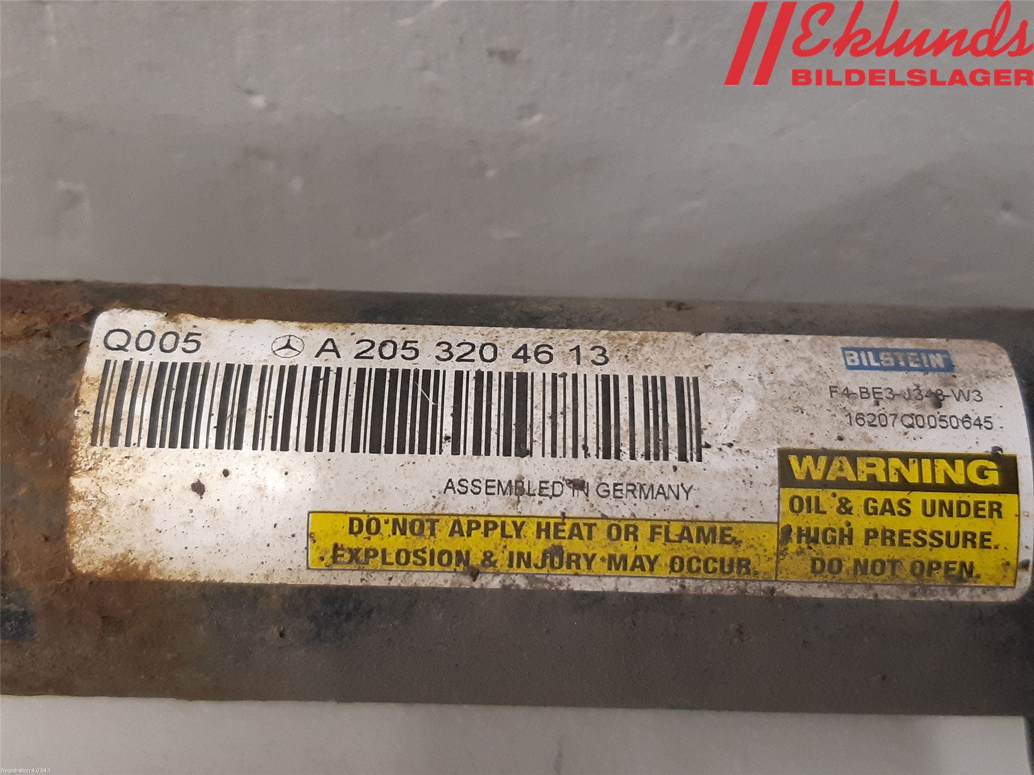 Mercedes-Benz MB C-KLASS (W205) 14-21 Fjäderben Fram Vänster