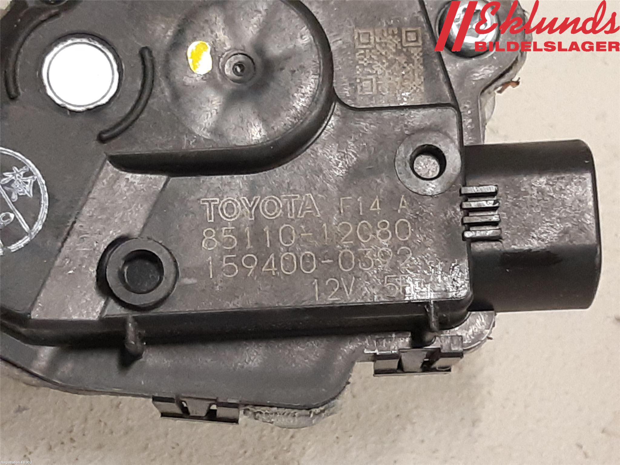 Toyota COROLLA 19- Torkarmotor Vindruta
