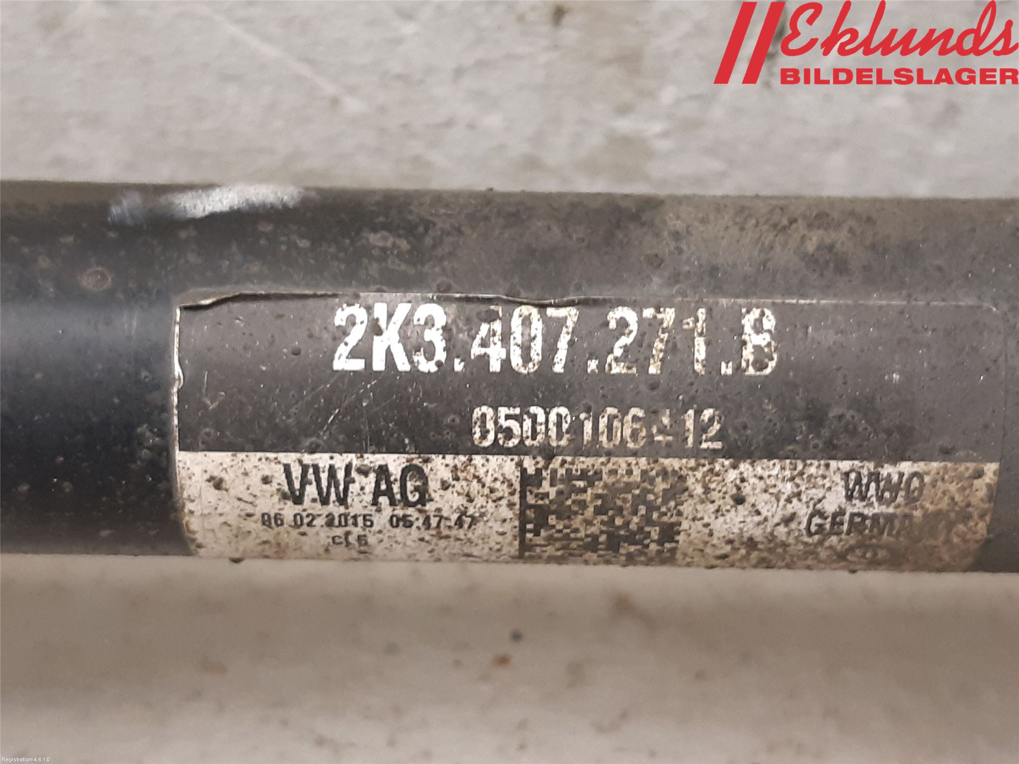 Volkswagen VW CADDY 11-15 Drivaxel Fram Vänster