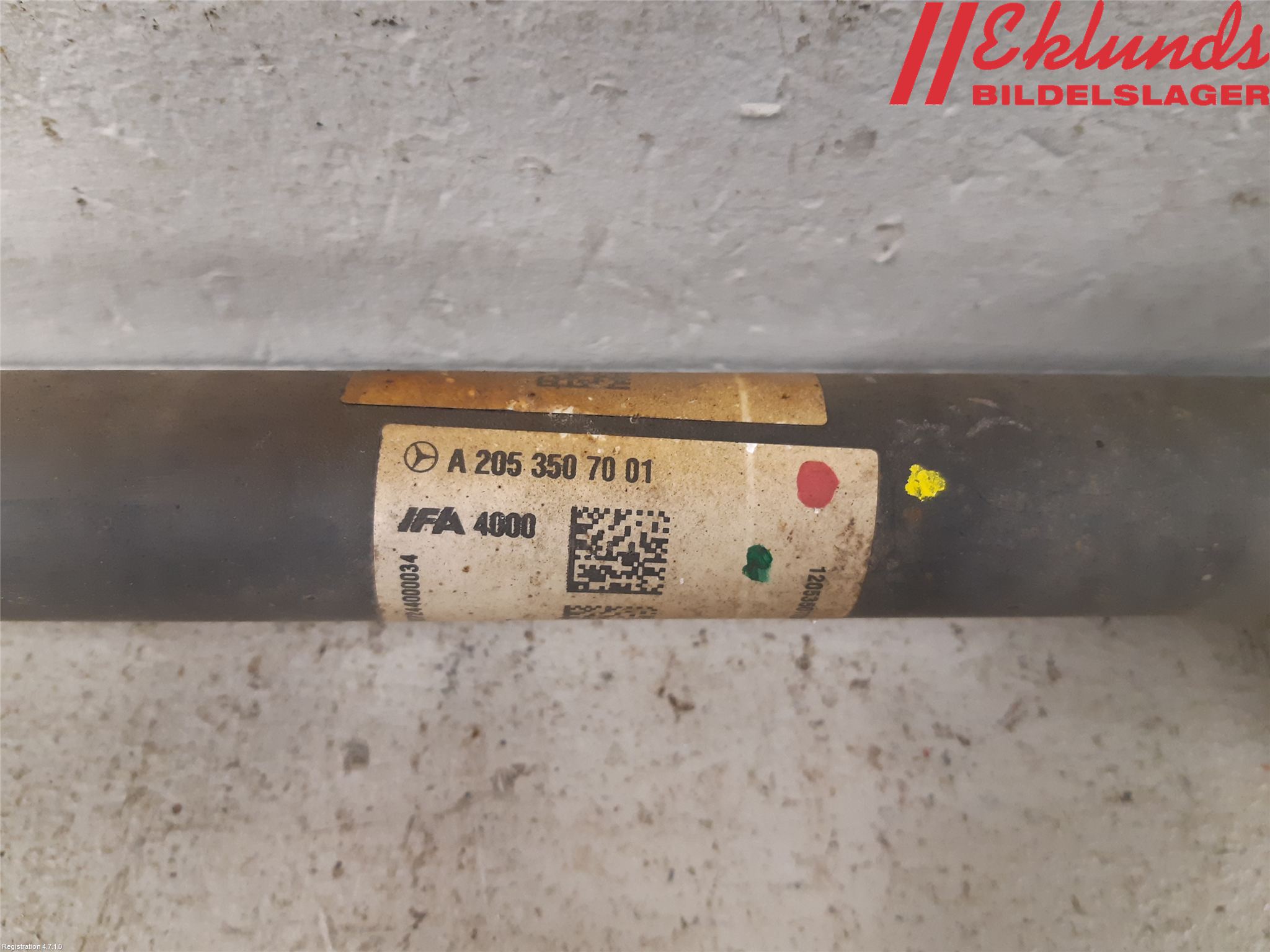 Mercedes-Benz MB C-KLASS (W205) 14-21 Drivaxel Bak Höger
