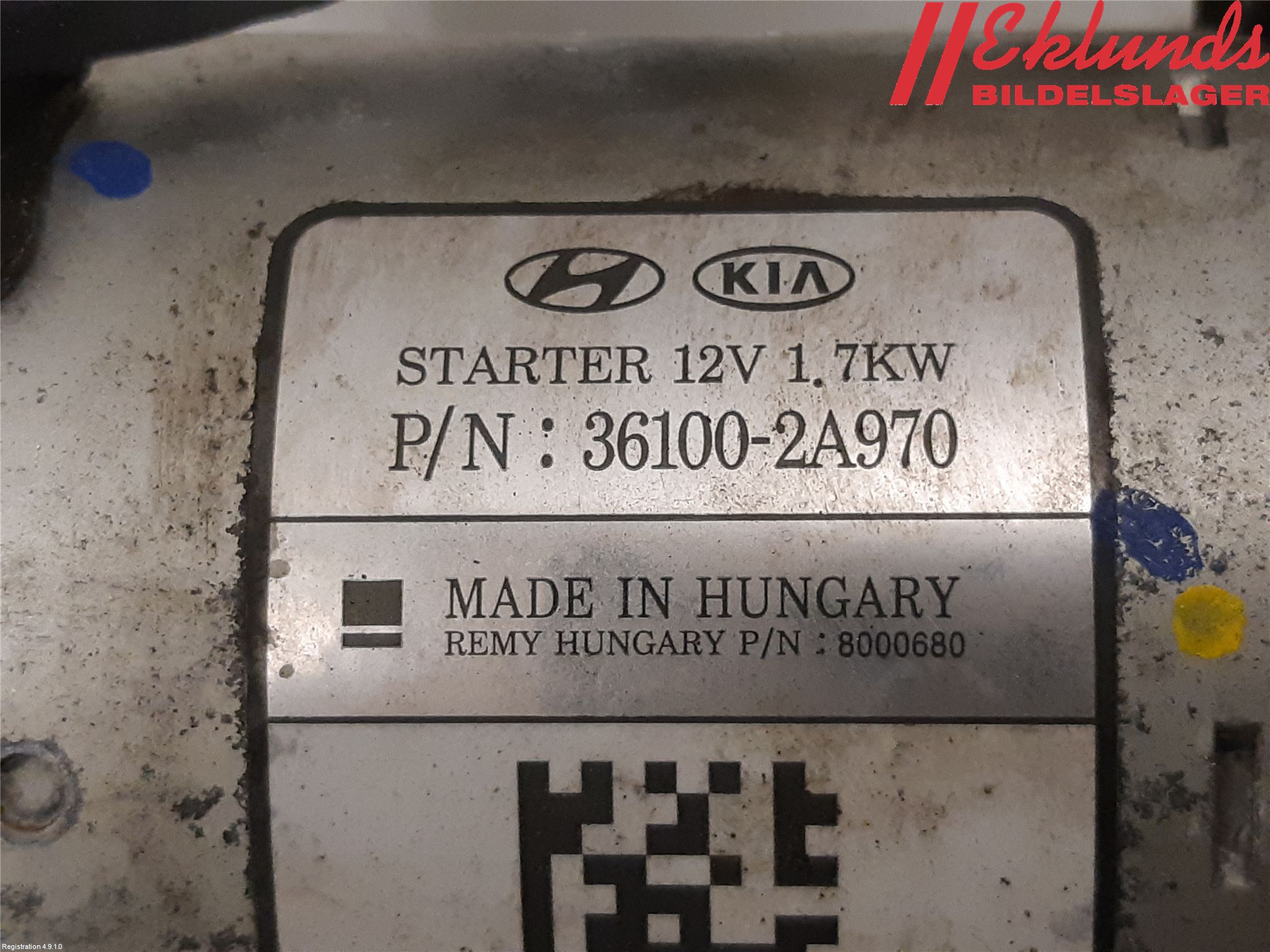 Kia CEED 12-18 Startmotor Diesel