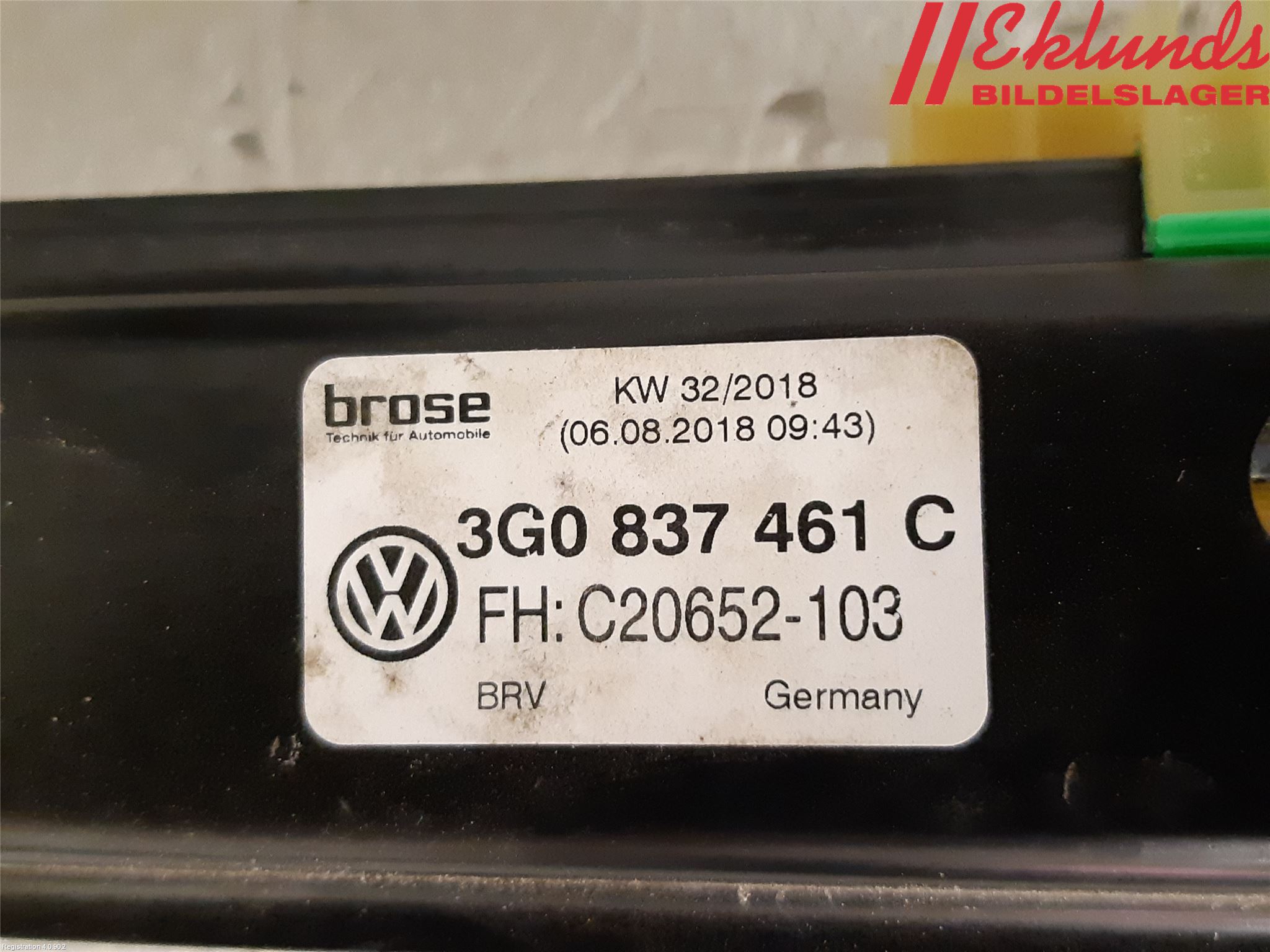 Volkswagen VW PASSAT 15-19 Fönsterhiss El Kompl