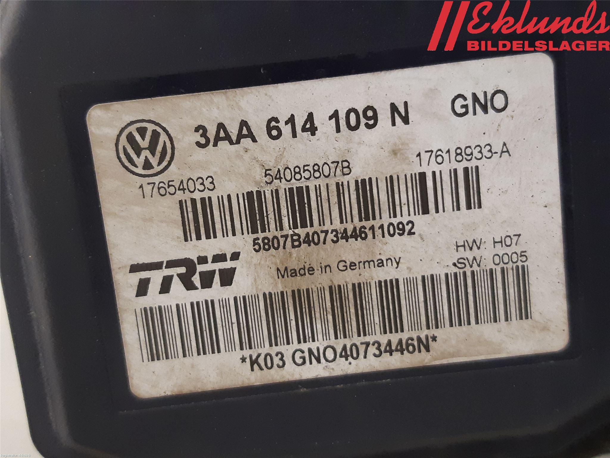 Volkswagen VW PASSAT 11-14 Abs Hydraulaggregat