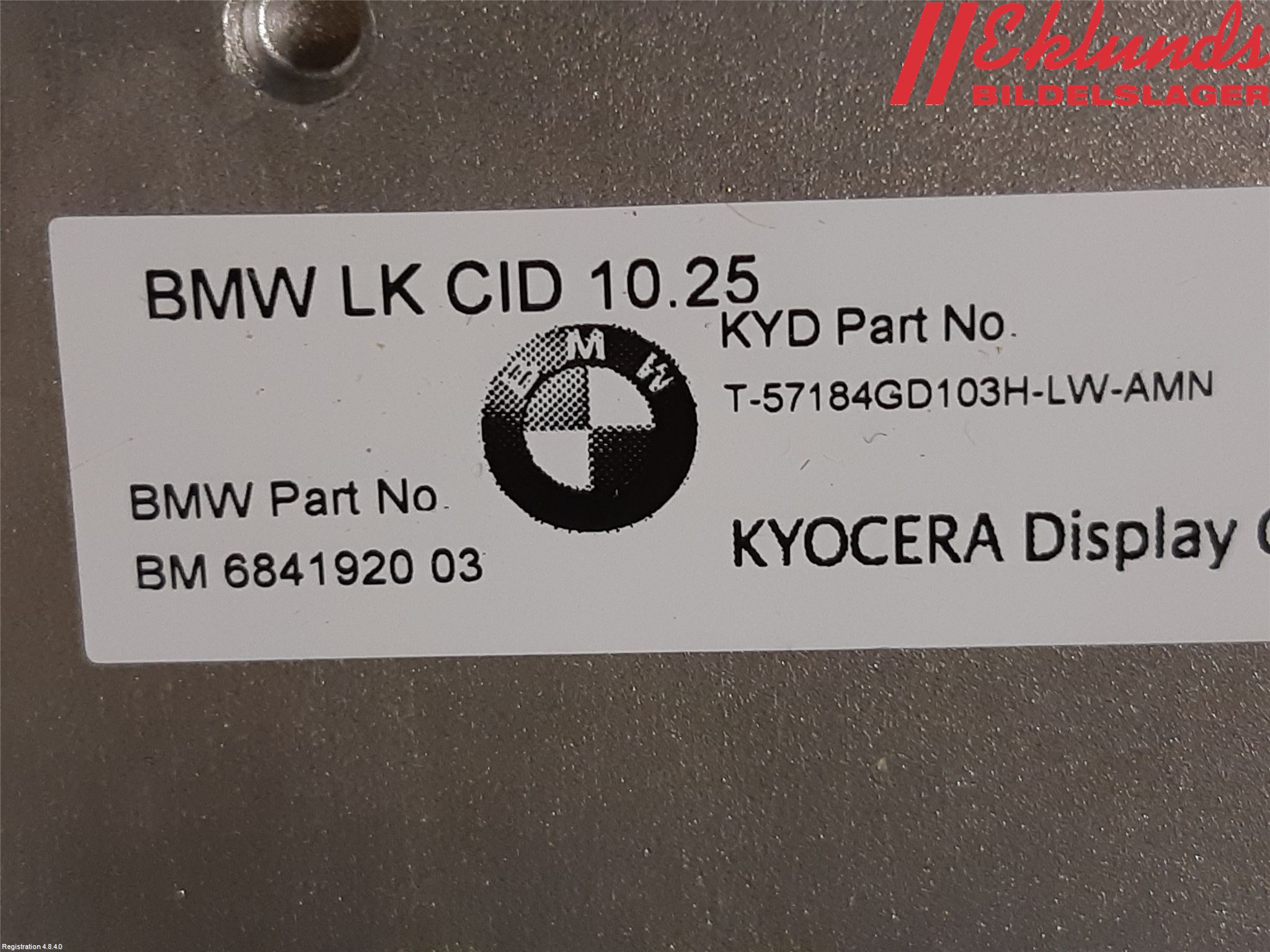 BMW X3 G01 18- Bildskärm