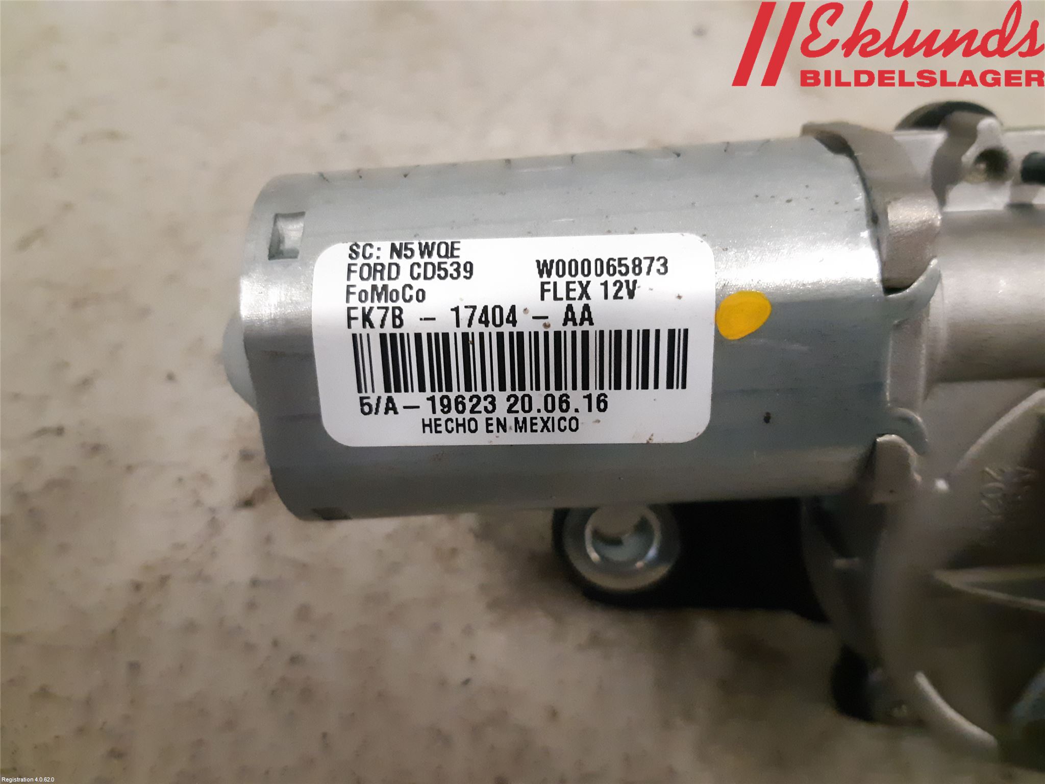 Ford EDGE Torkarmotor Baklucka