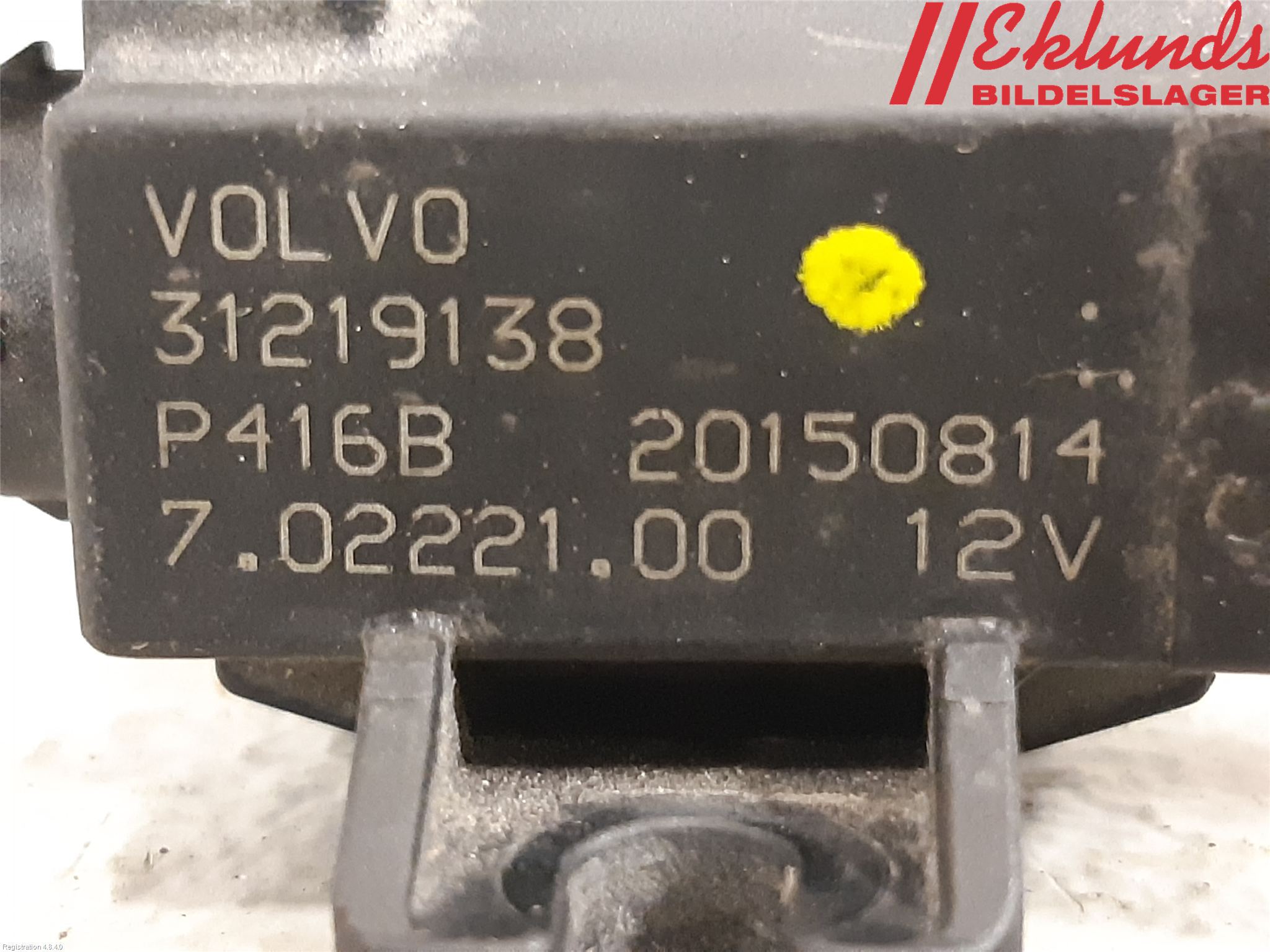 Volvo V60 14-18 Magnetventil Laddtryck