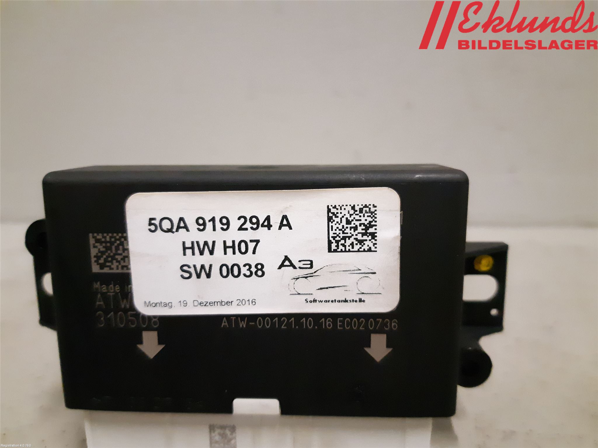 Audi Q2/SQ2 17- Styrenhet Parkeringshjälp