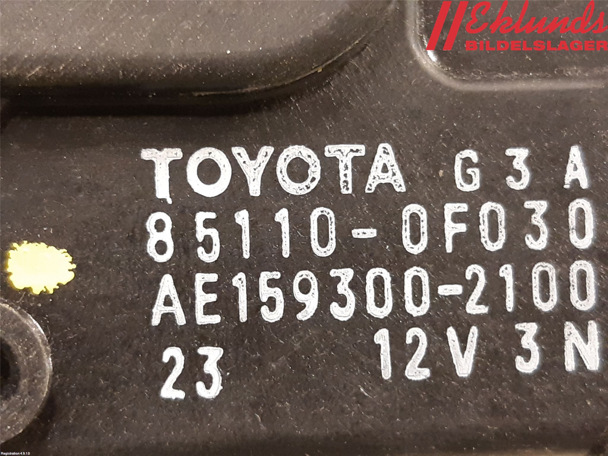 Toyota VERSO 09-18 Torkarmotor Vindruta