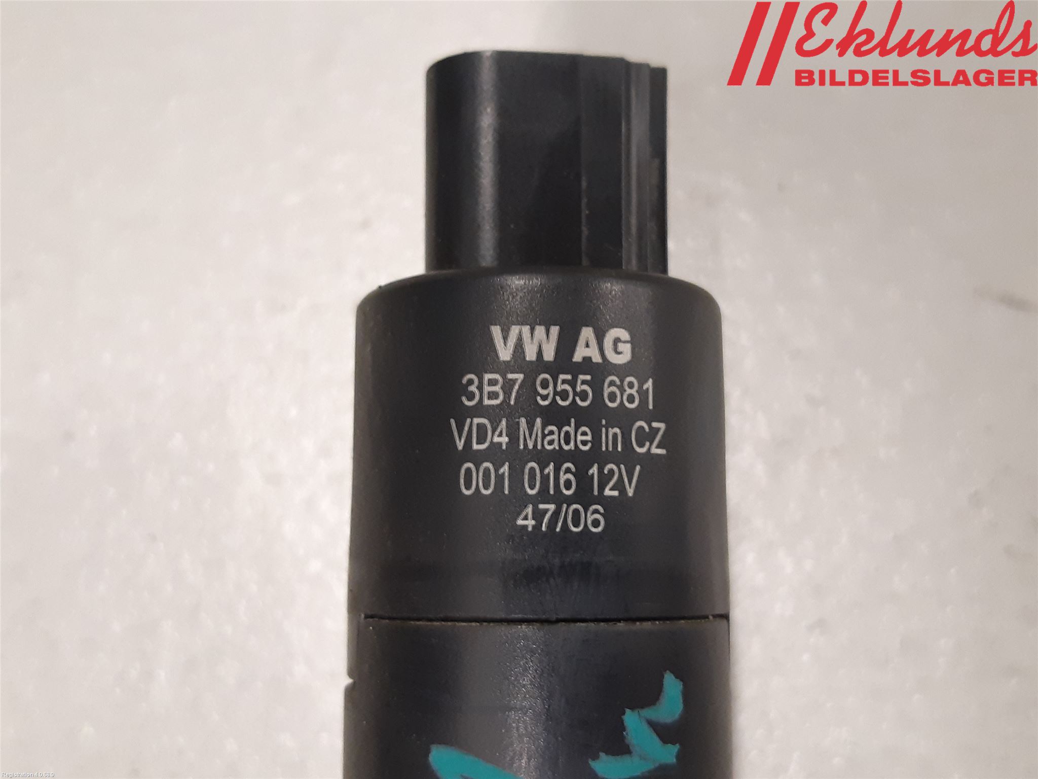 Volkswagen VW POLO 05-09 Spolarpump Högtryck