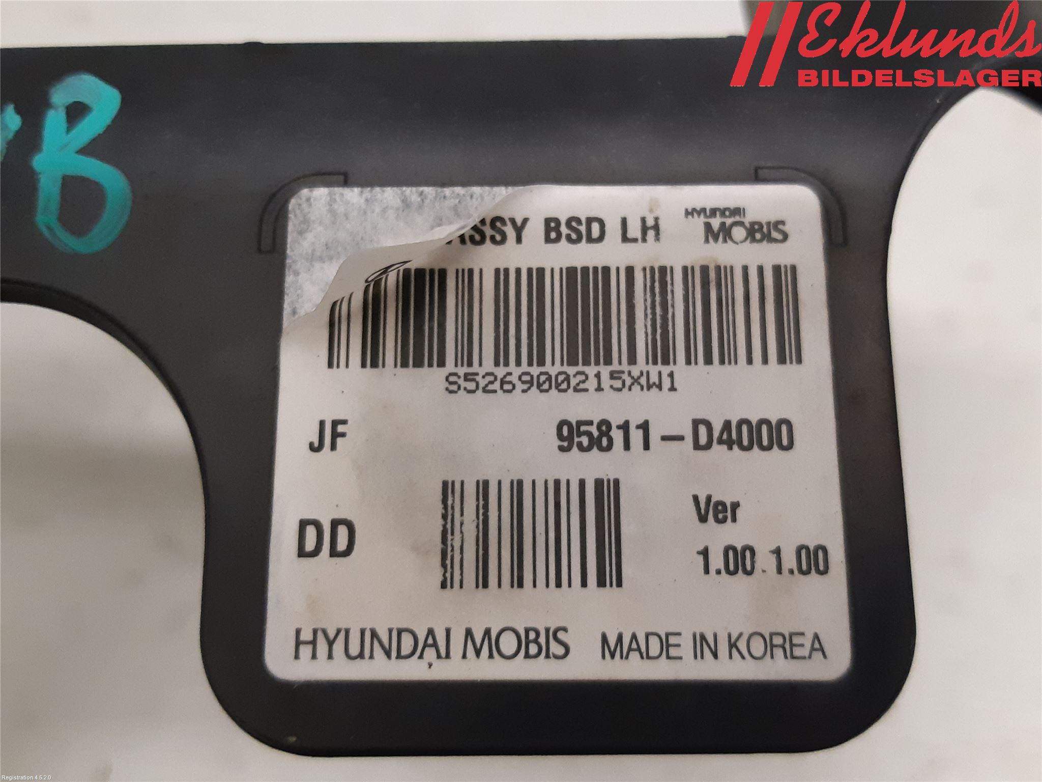 Kia OPTIMA 16-20 Sensor Aktivt Kollisionsskydd