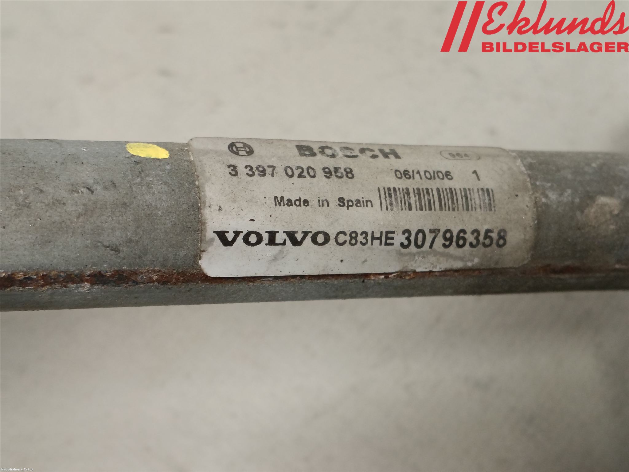 Volvo S80 07-13 Torkarmotor Vindruta