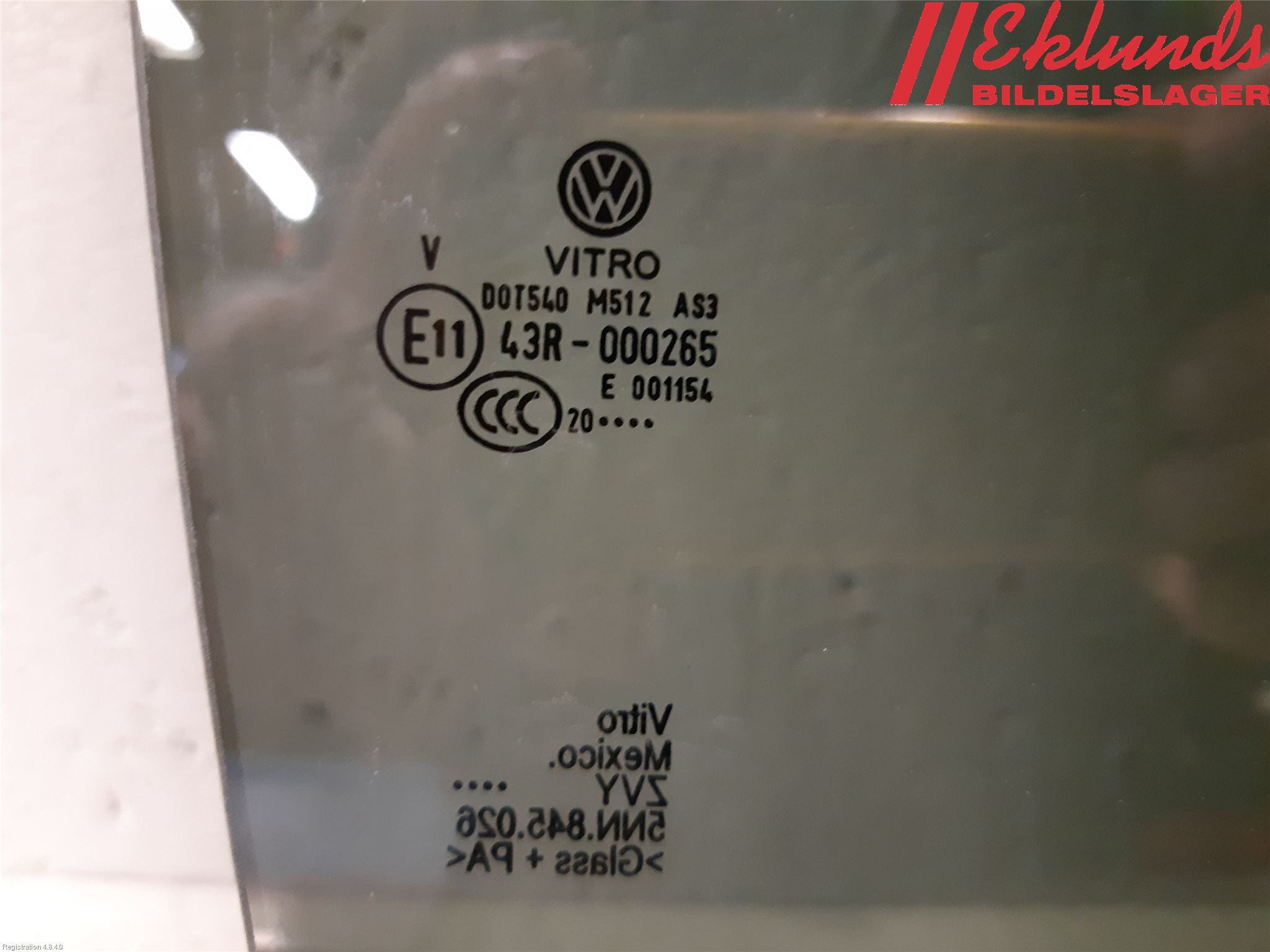 Volkswagen VW TIGUAN 16-24 Dörruta Bak Höger