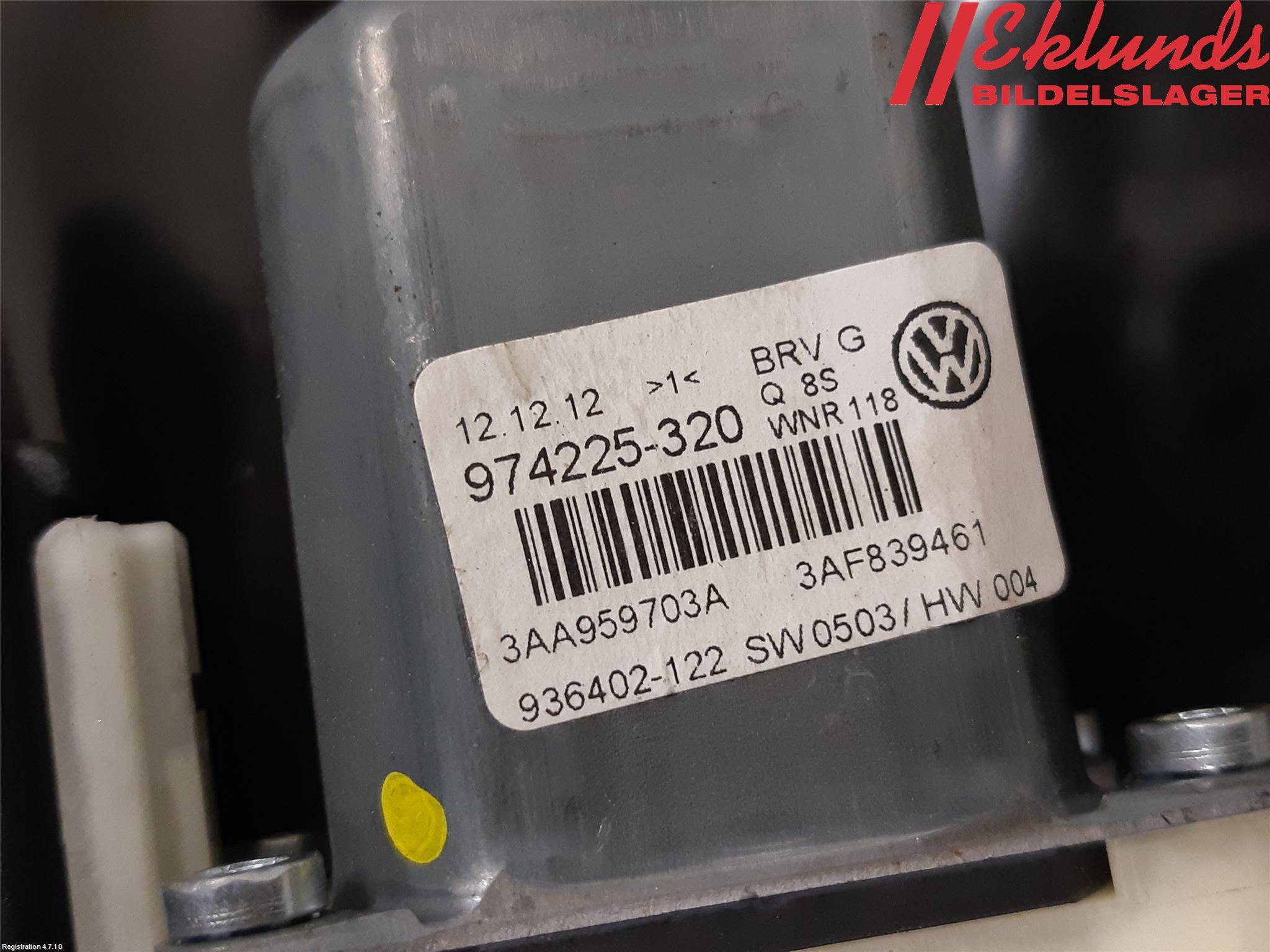 Volkswagen VW PASSAT 11-14 Fönsterhiss El Kompl