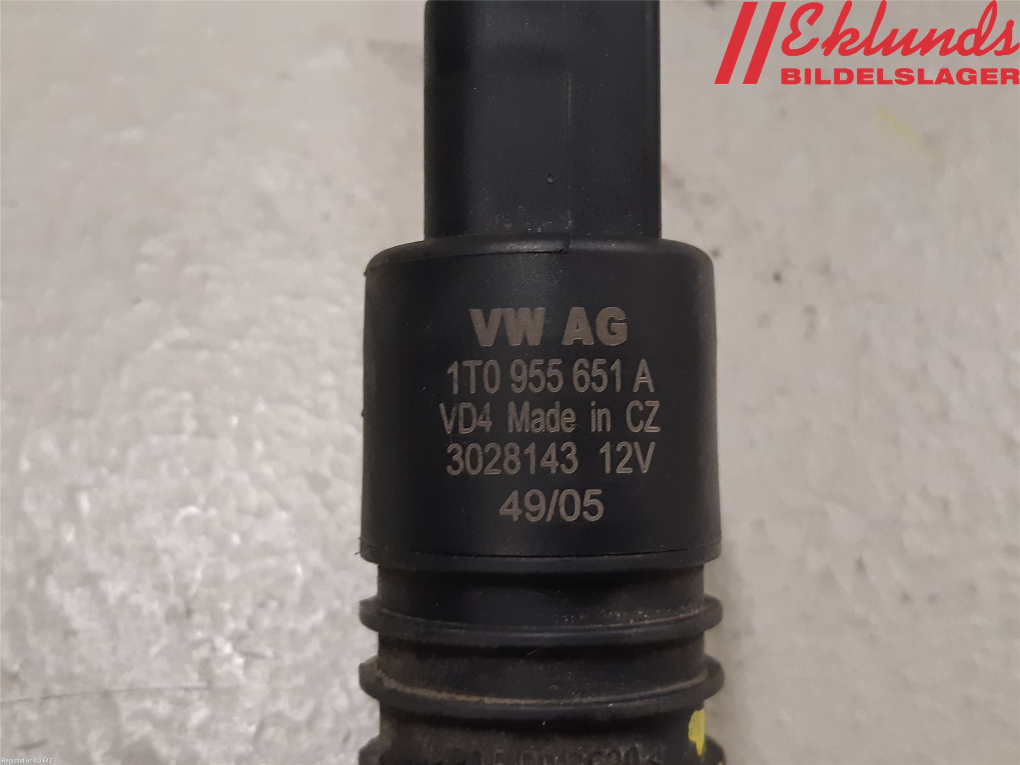 Audi A3/S3 05-13 Spolarpump Vindruta