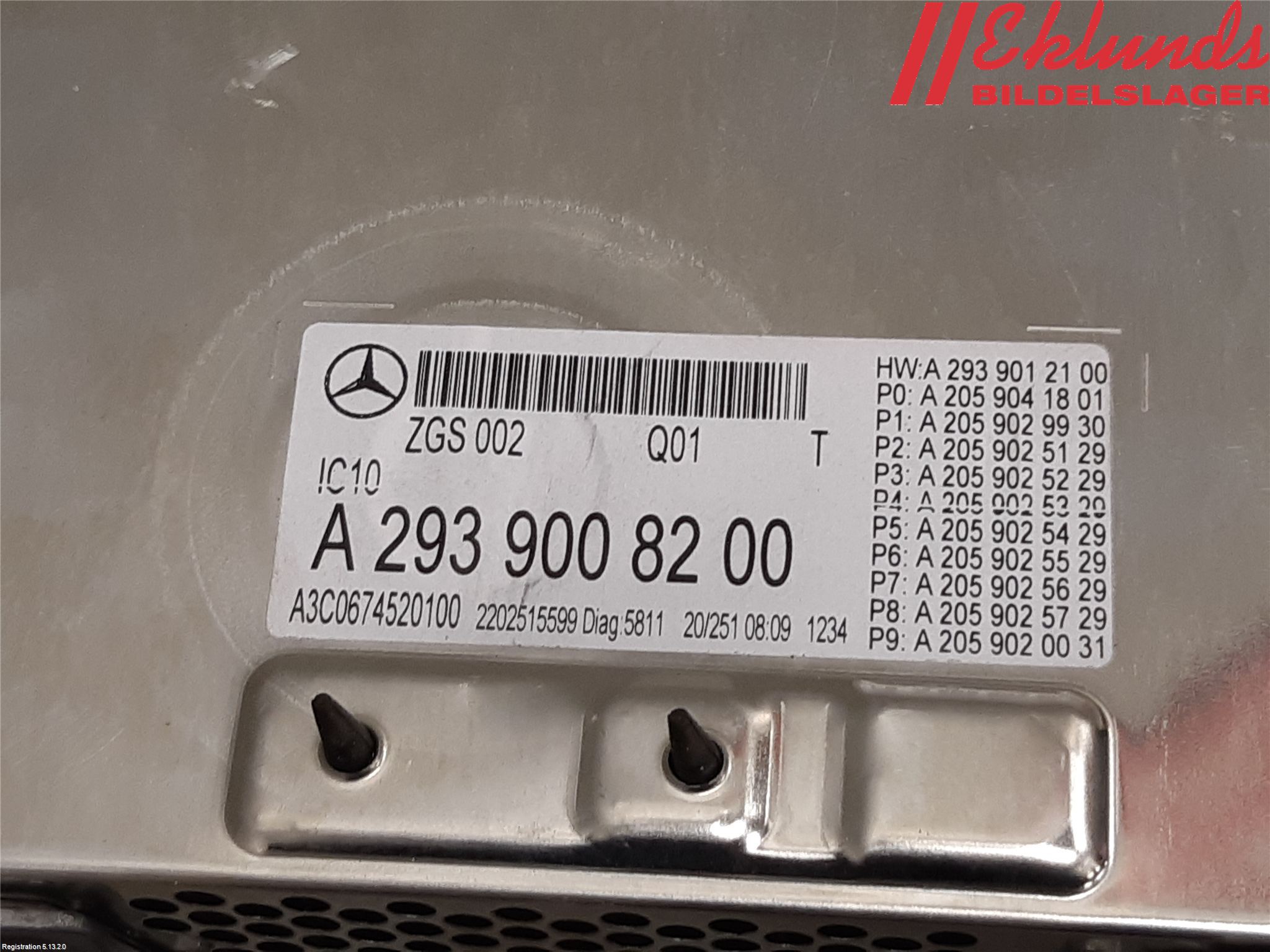 Mercedes-Benz MB EQC (N293) 20- Styrenhet Övrigt