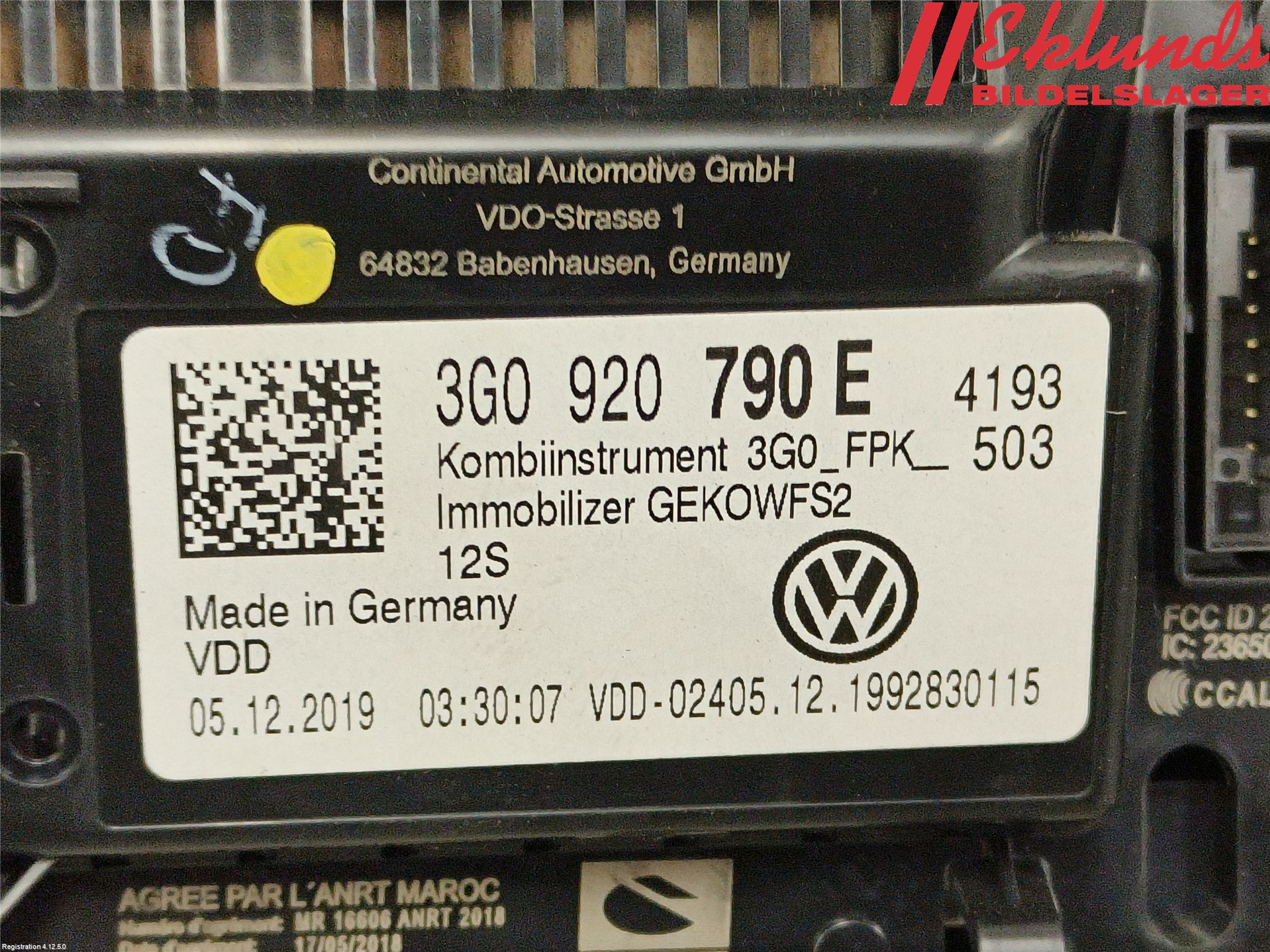 Volkswagen VW TIGUAN ALLSPACE 18- Instrument Komb