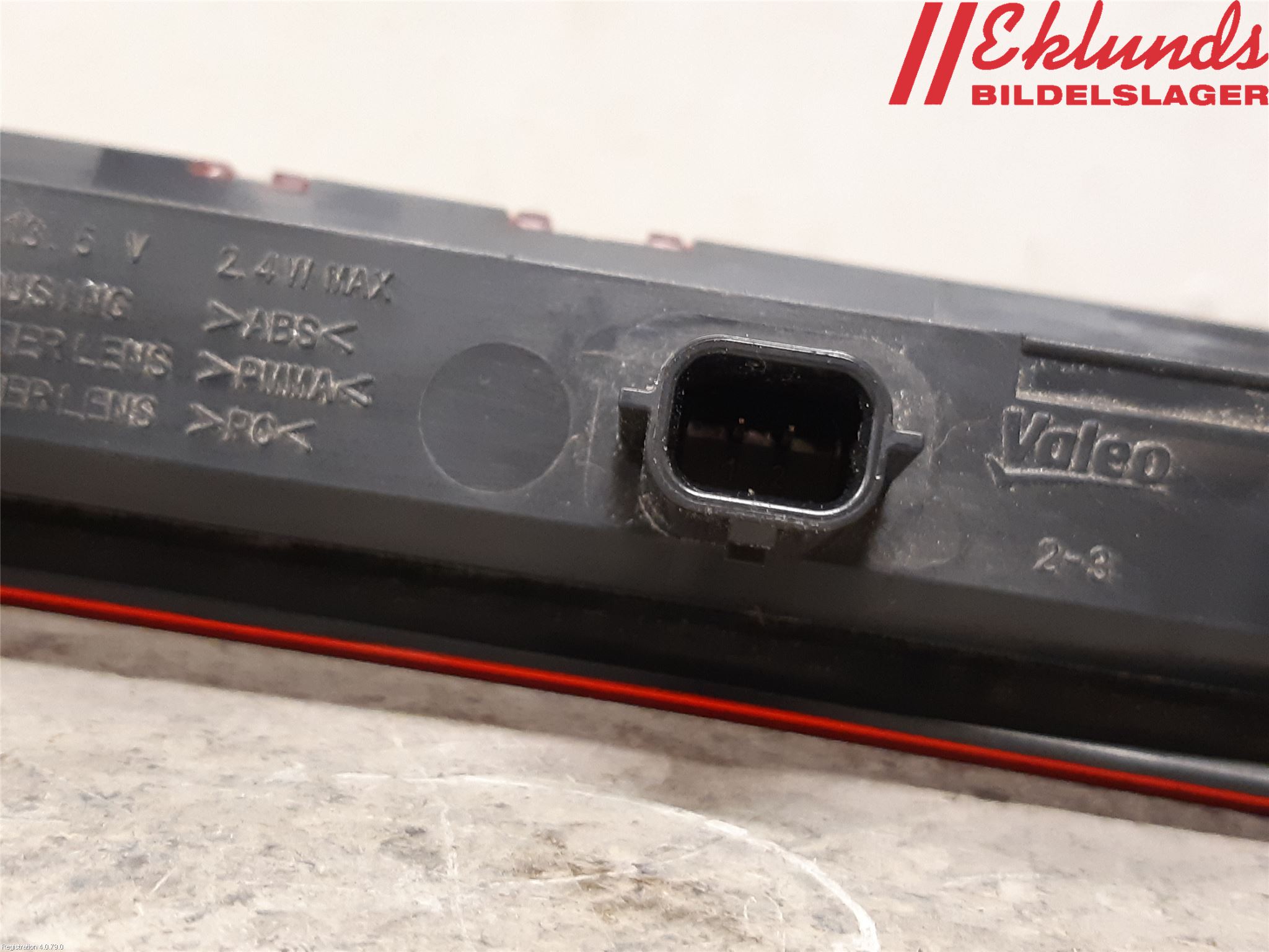 Renault CLIO IV 16-19 Bromsljus Bakruta
