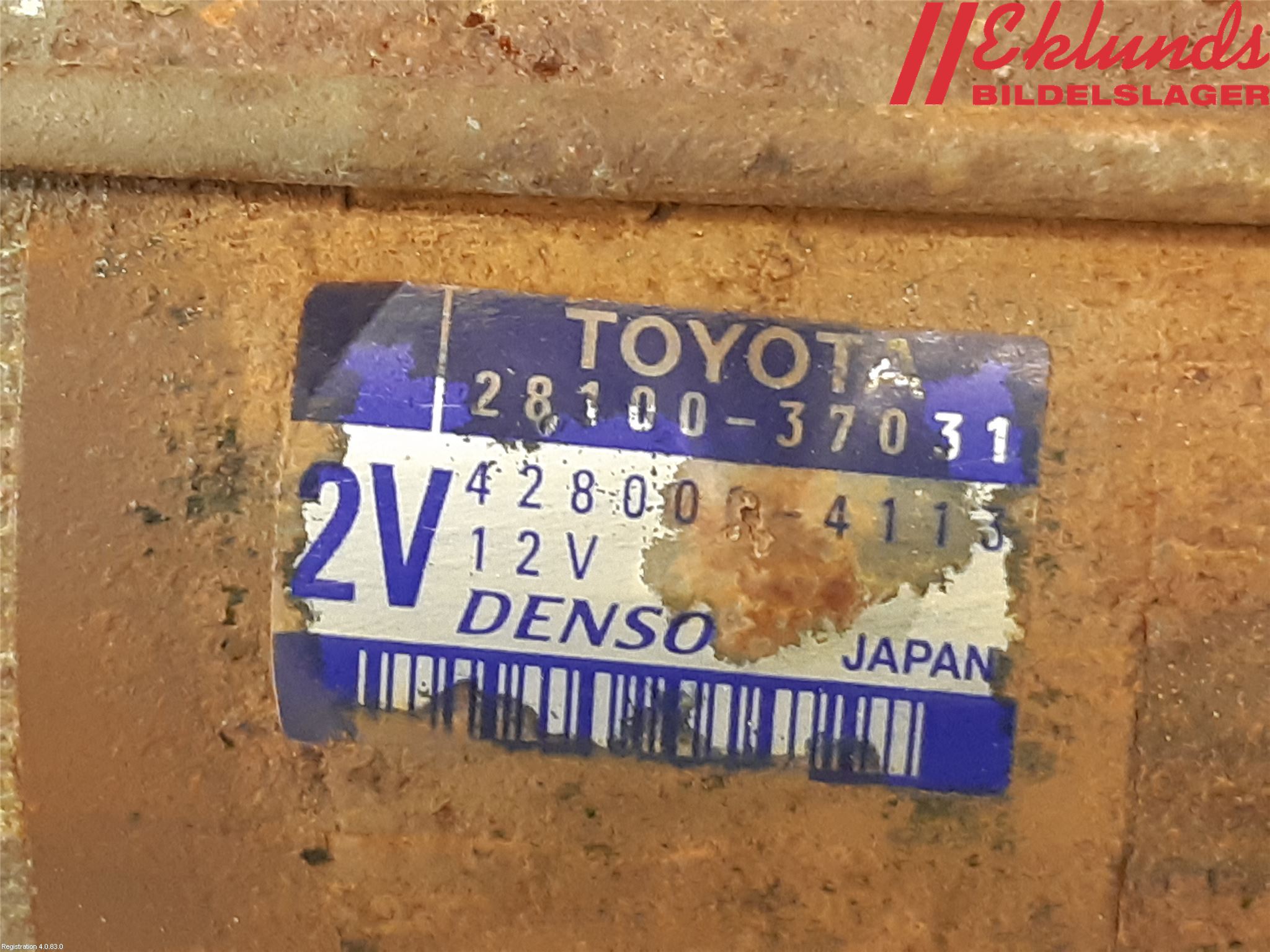 Toyota RAV 4 06-12 Startmotor