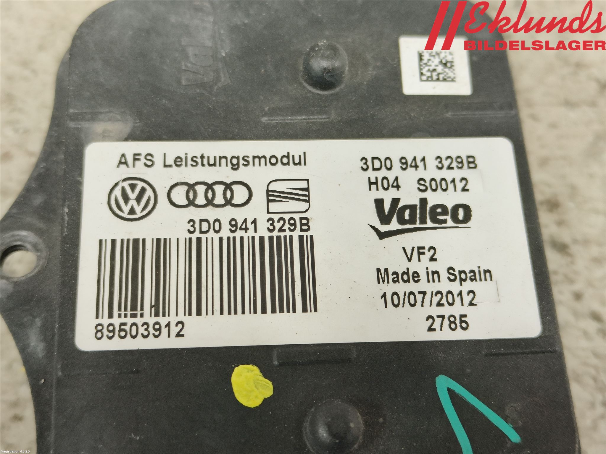 Volkswagen VW PASSAT 11-14 Styrenhet Strålkastare
