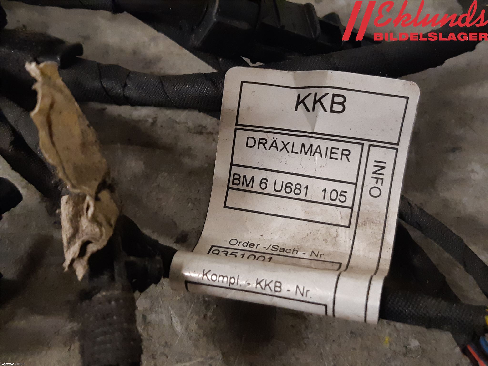 BMW X6 F16 14-19 Kabelhärva