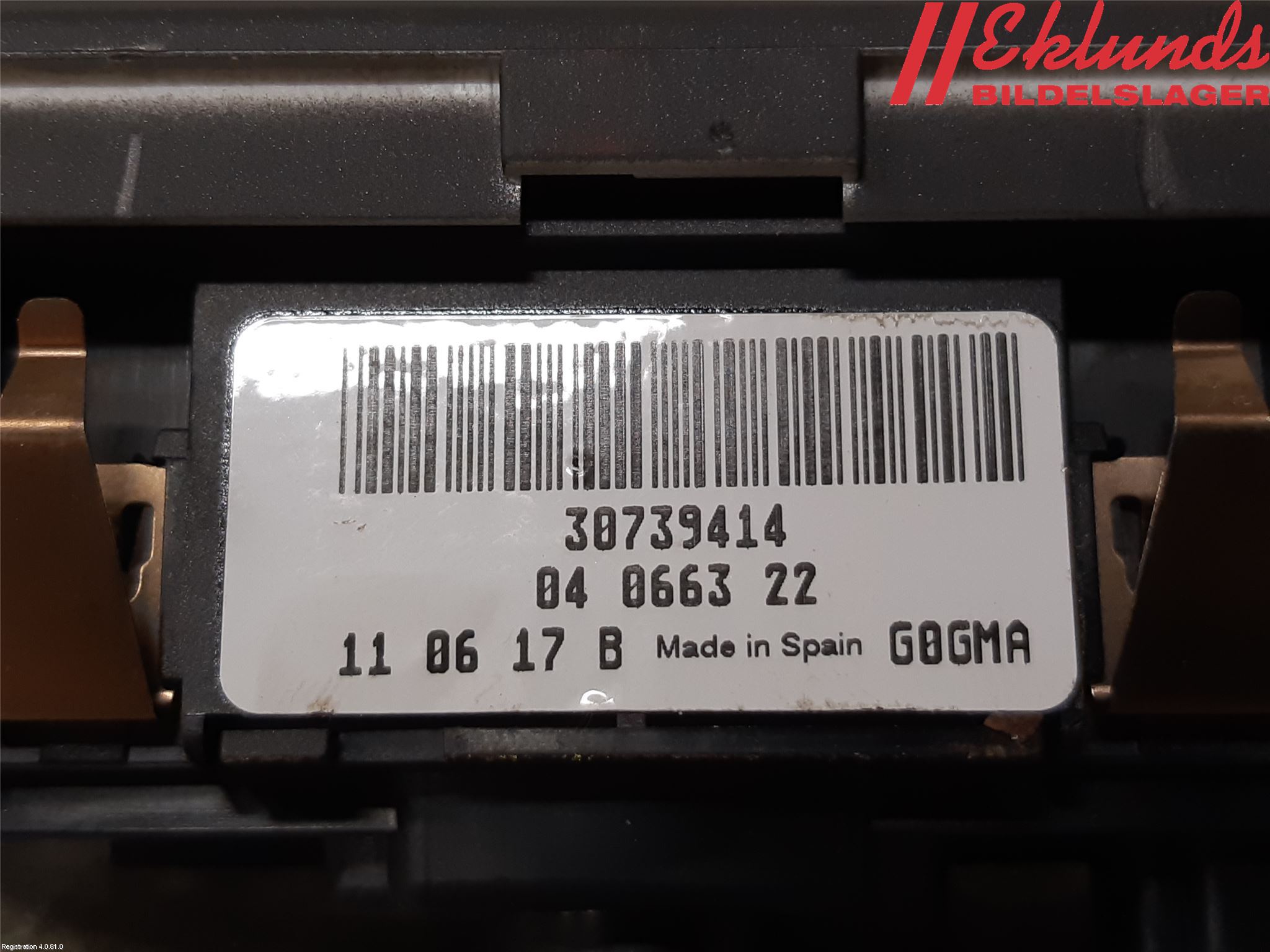 Volvo V70 08-13 Strömställare Ljus