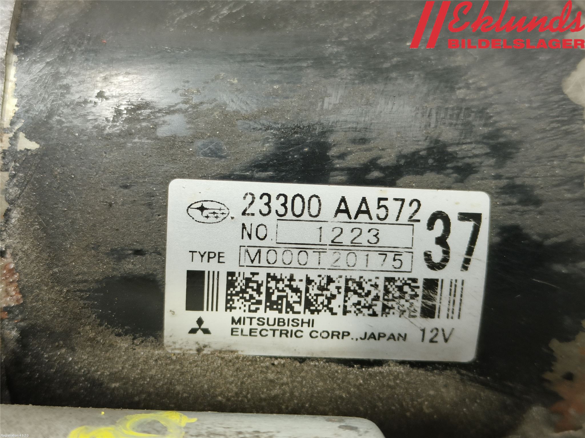 Subaru LEGACY 10-14 Startmotor