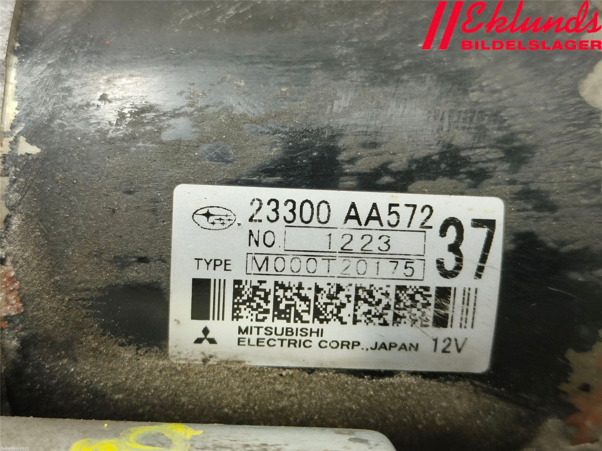 Subaru LEGACY 10-14 Startmotor