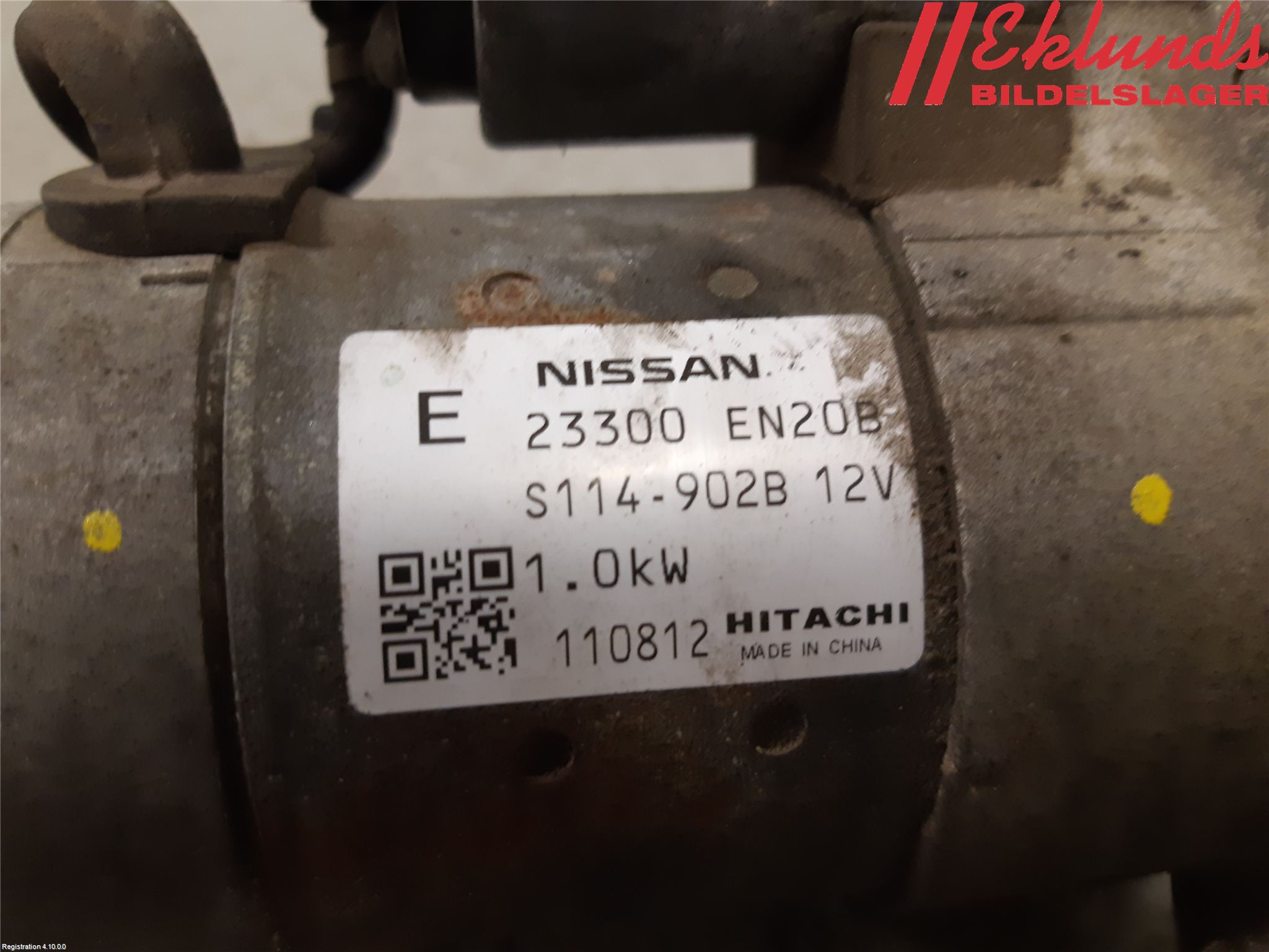 Nissan QASHQAI 10-14 Startmotor