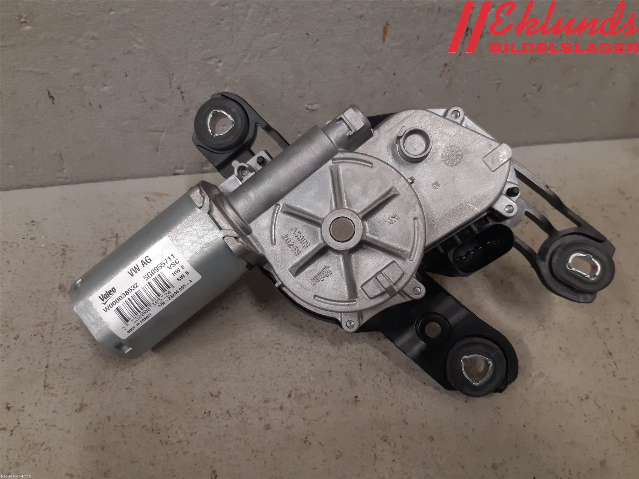 Volkswagen VW GOLF / E-GOLF VII 13-20 Torkarmotor Baklucka