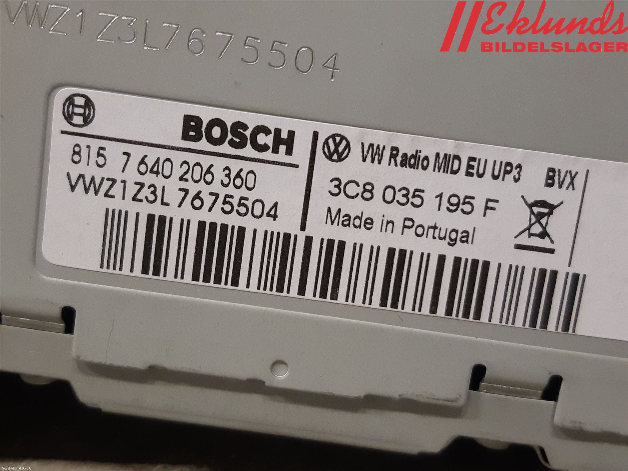 Volkswagen VW PASSAT 11-14 Cd Radio - Multimediapanel