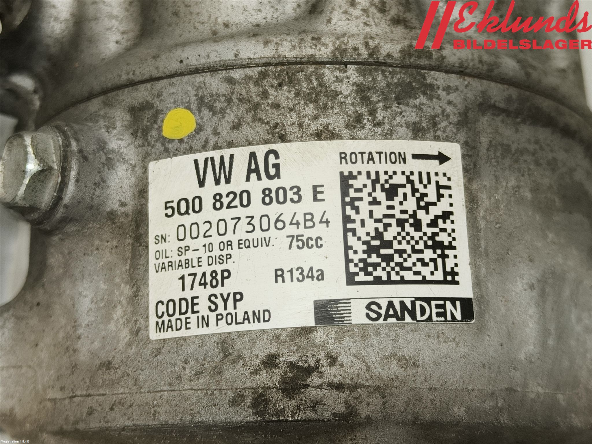 Audi A3/S3 05-13 Ac Kompressor