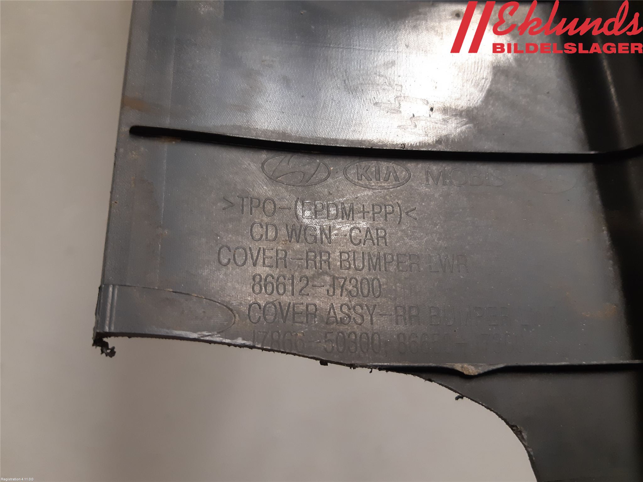 Kia CEED/CEED SW 19- Stötfångardel Bak Mitt