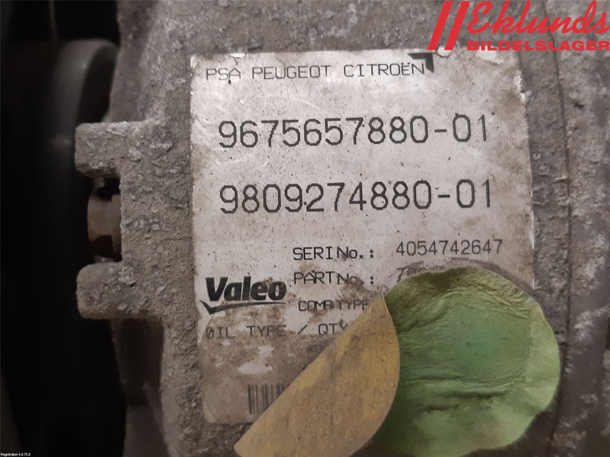 Peugeot 308 14-21 Ac Kompressor