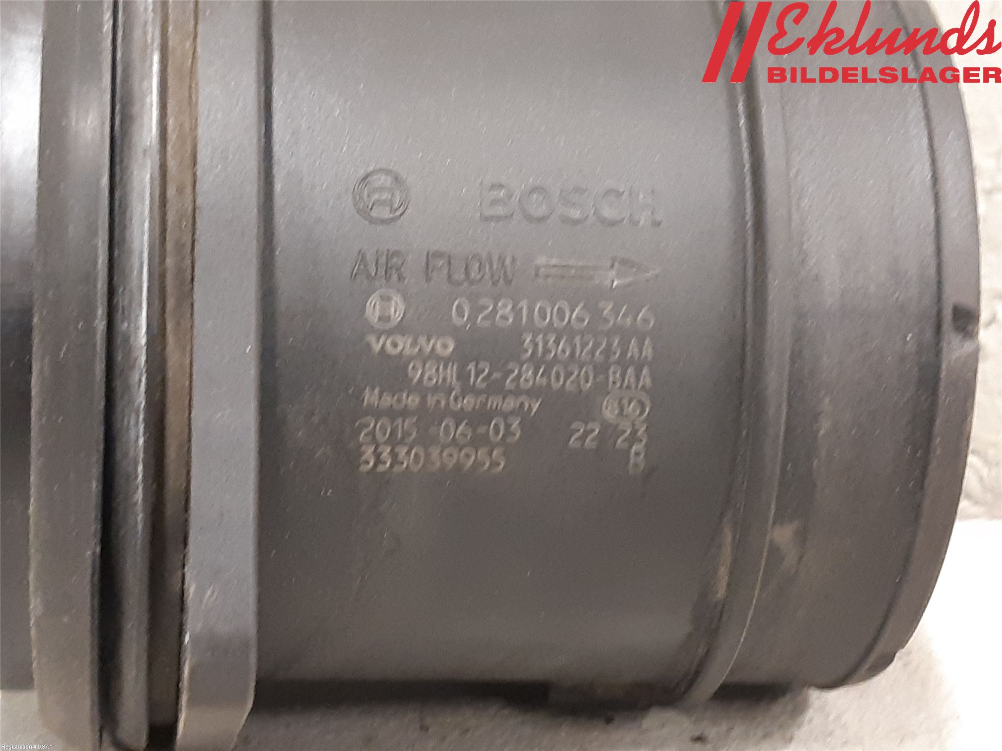Volvo XC70 14-16 Injluftmassamätare