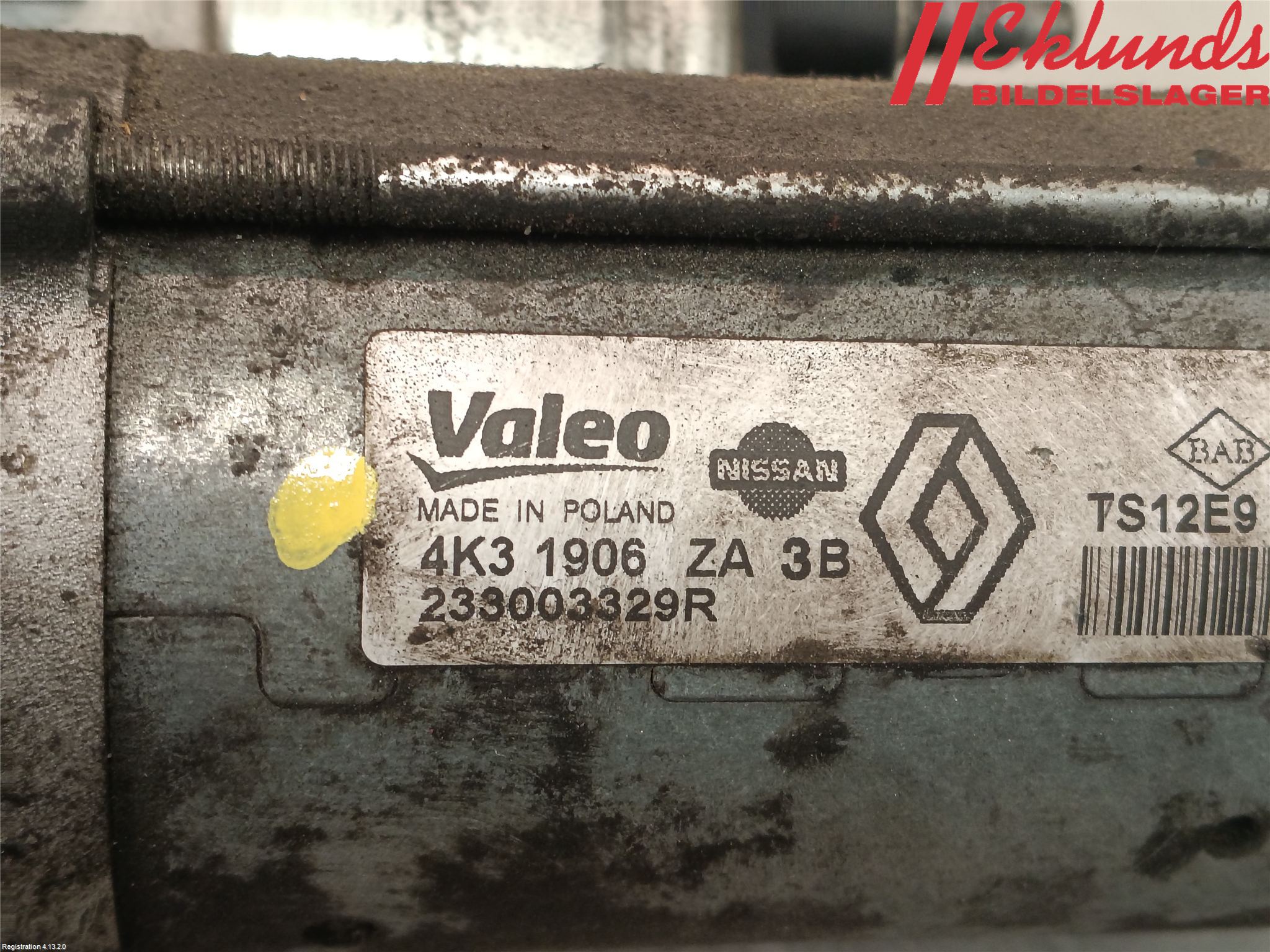 Renault KANGOO II 08-14 Startmotor Diesel