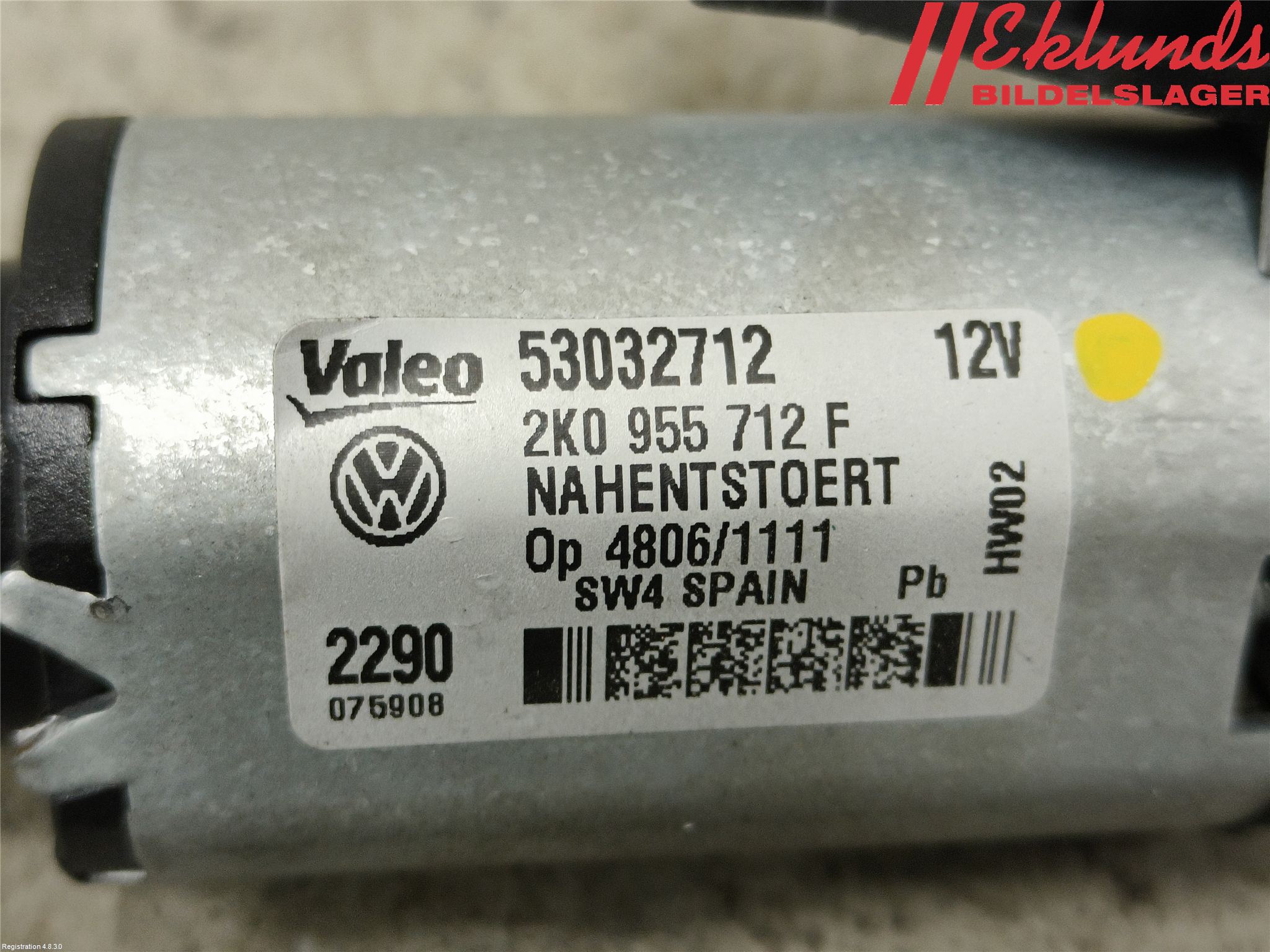 Volkswagen VW CADDY 16-20 Torkarmotor Baklucka