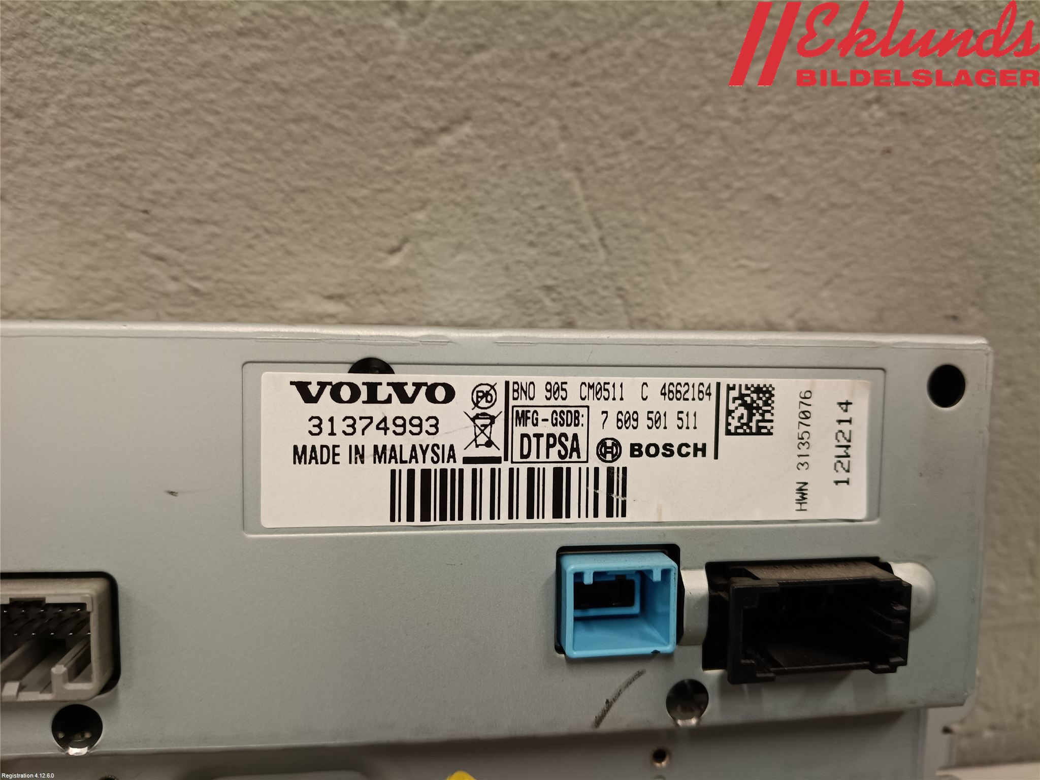 Volvo XC70 08-13 Multifunktionsdisplay