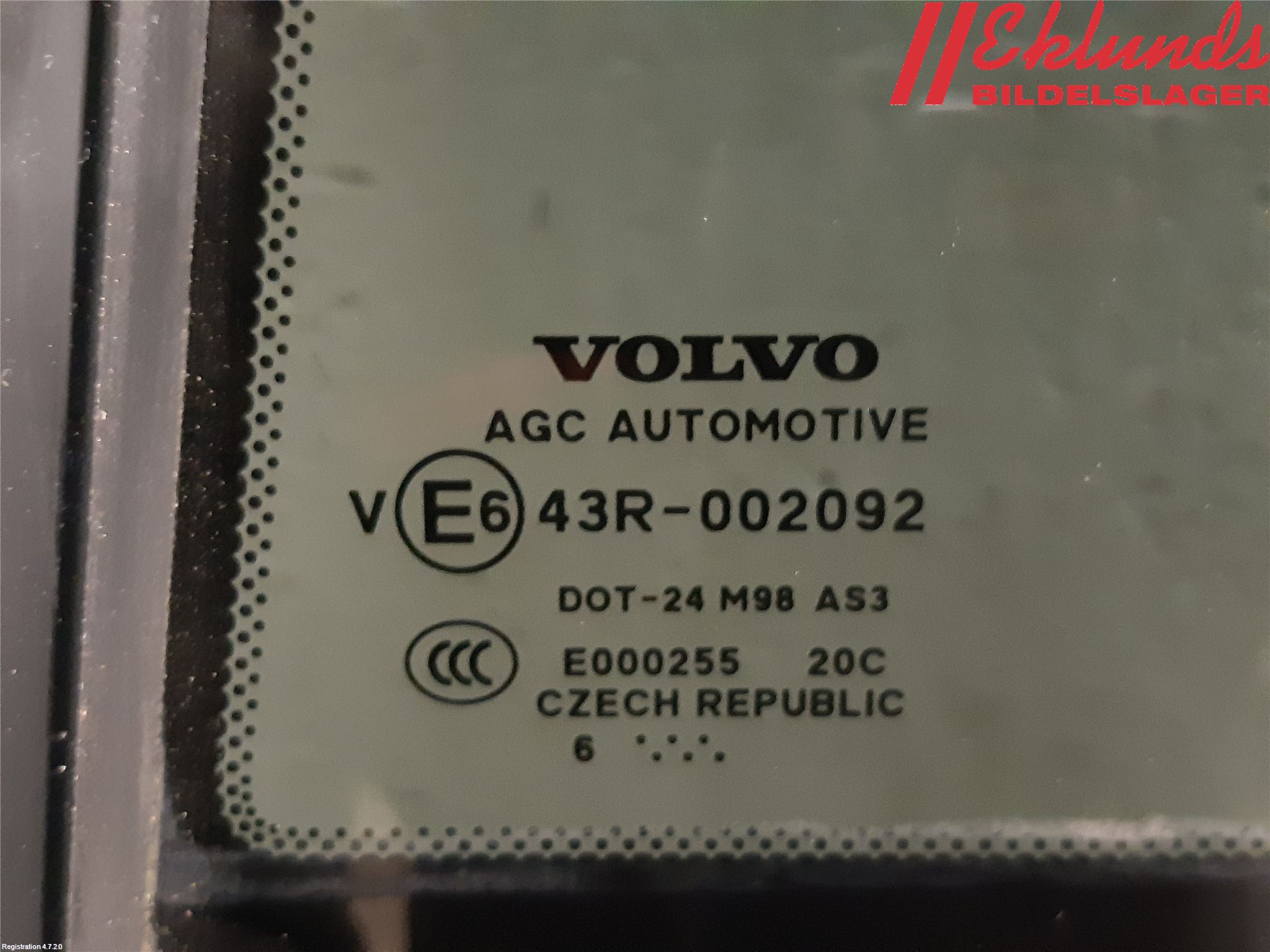 Volvo XC90/RECHARGE 16- Dörruta Bak Lilla Vä