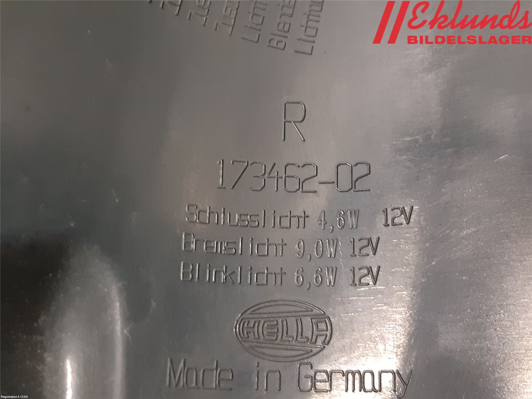 BMW 5 F10/F11/F18 09-17 Bakljus Höger
