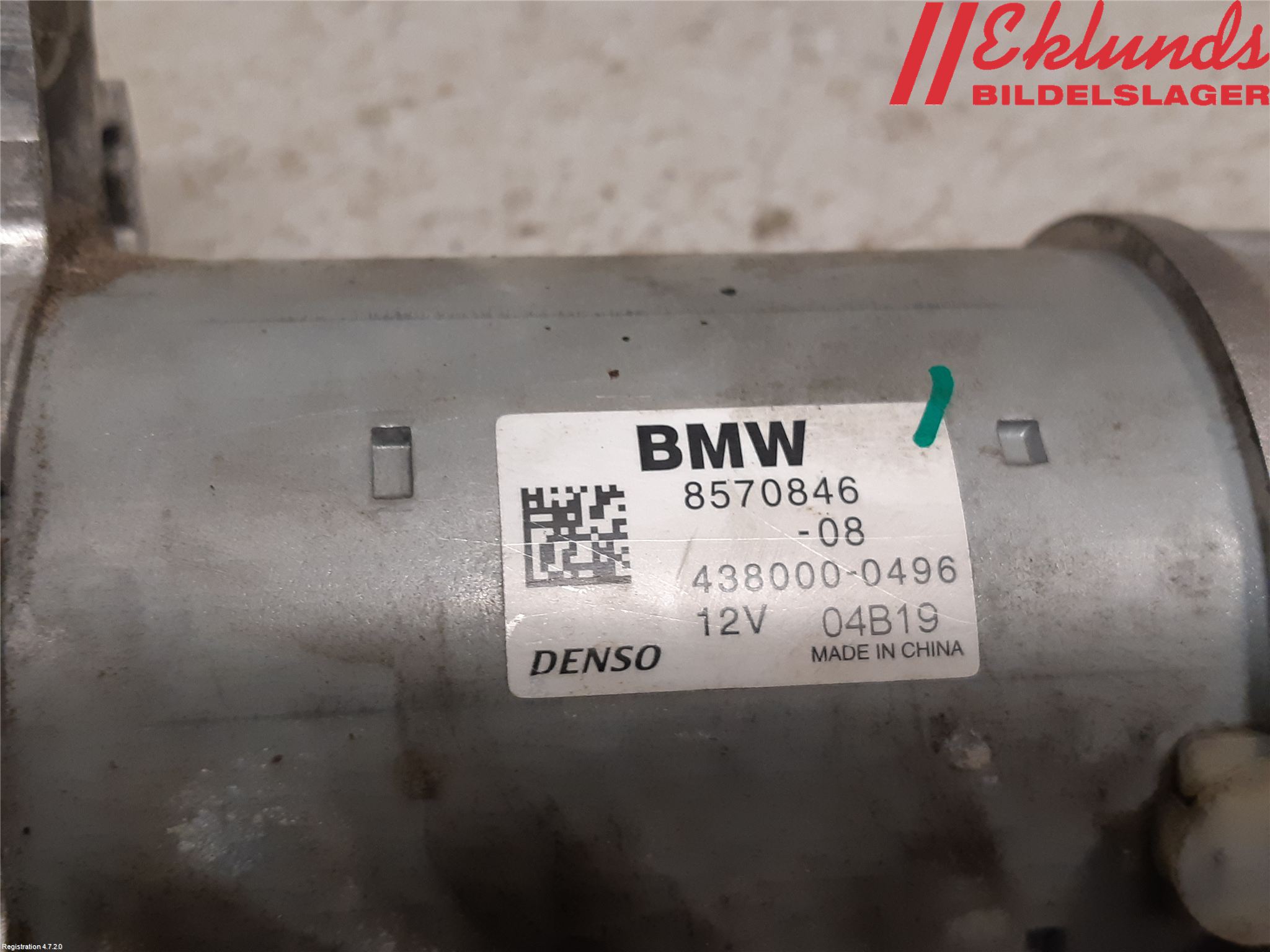 BMW 3 F30/F31/F80 12-19 Startmotor Diesel