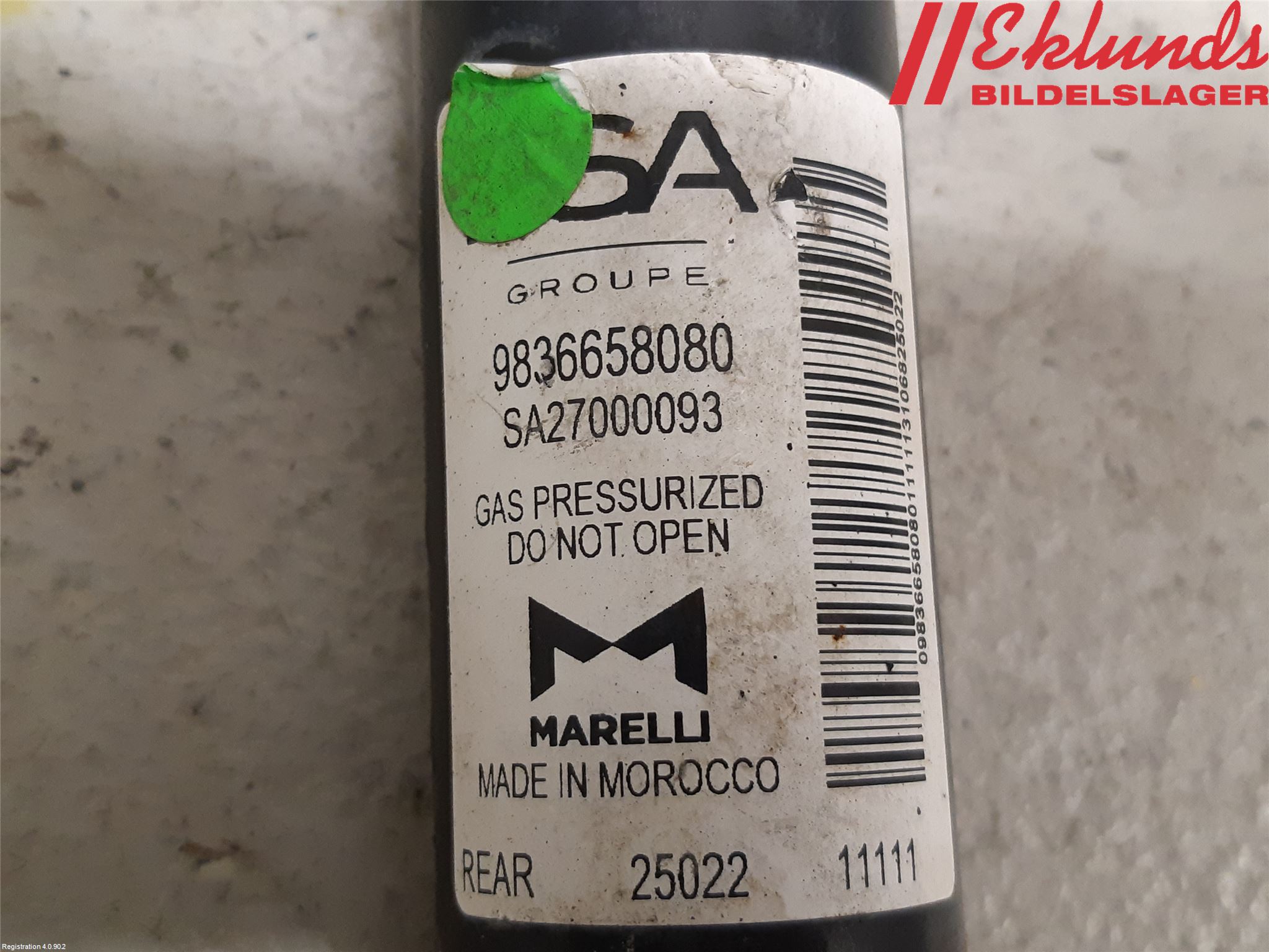 Peugeot 2008/E-2008 20- Stötdämpare Bak