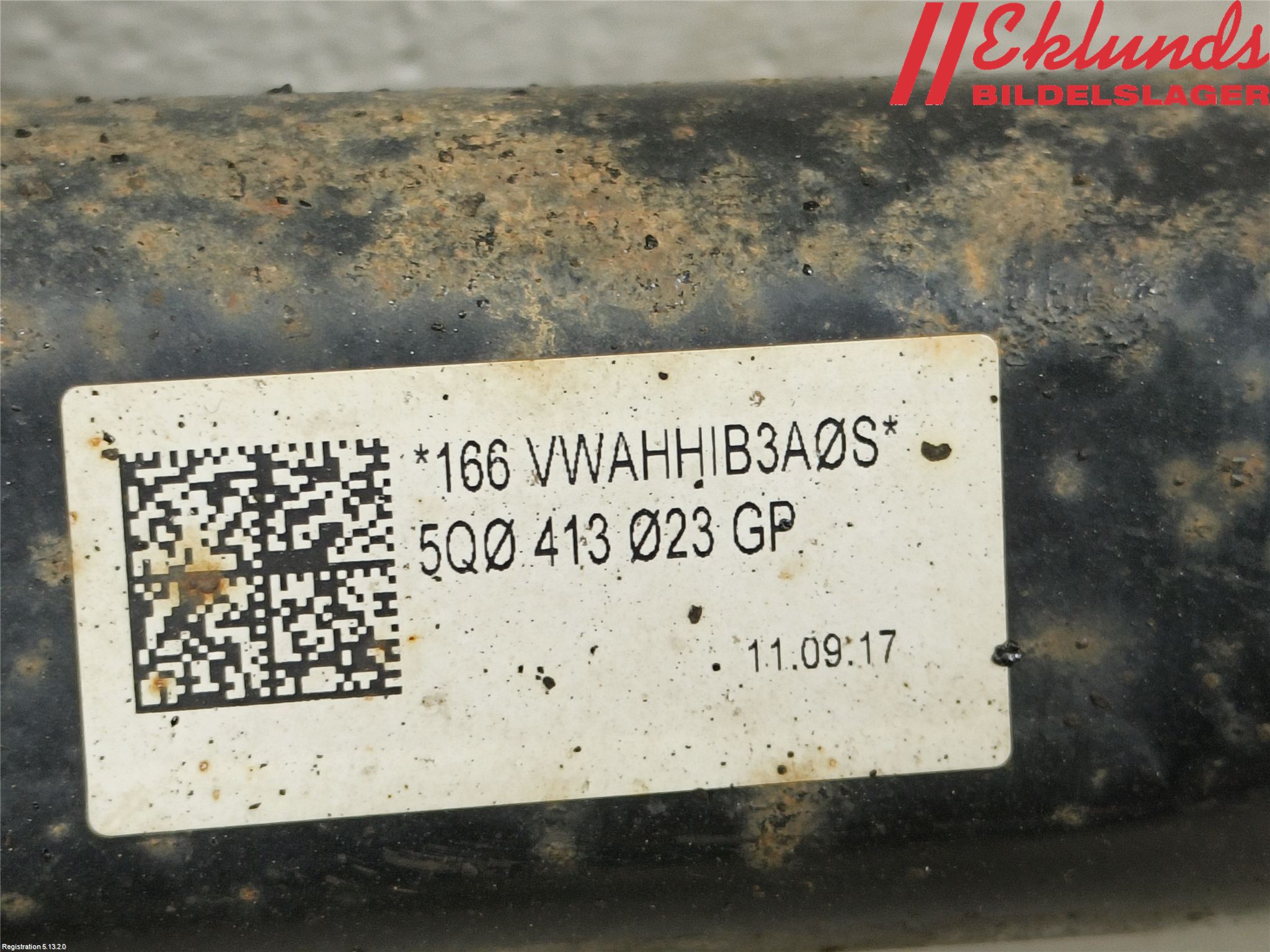 Volkswagen VW GOLF / E-GOLF VII 13-20 Fjäderben Fram Vänster