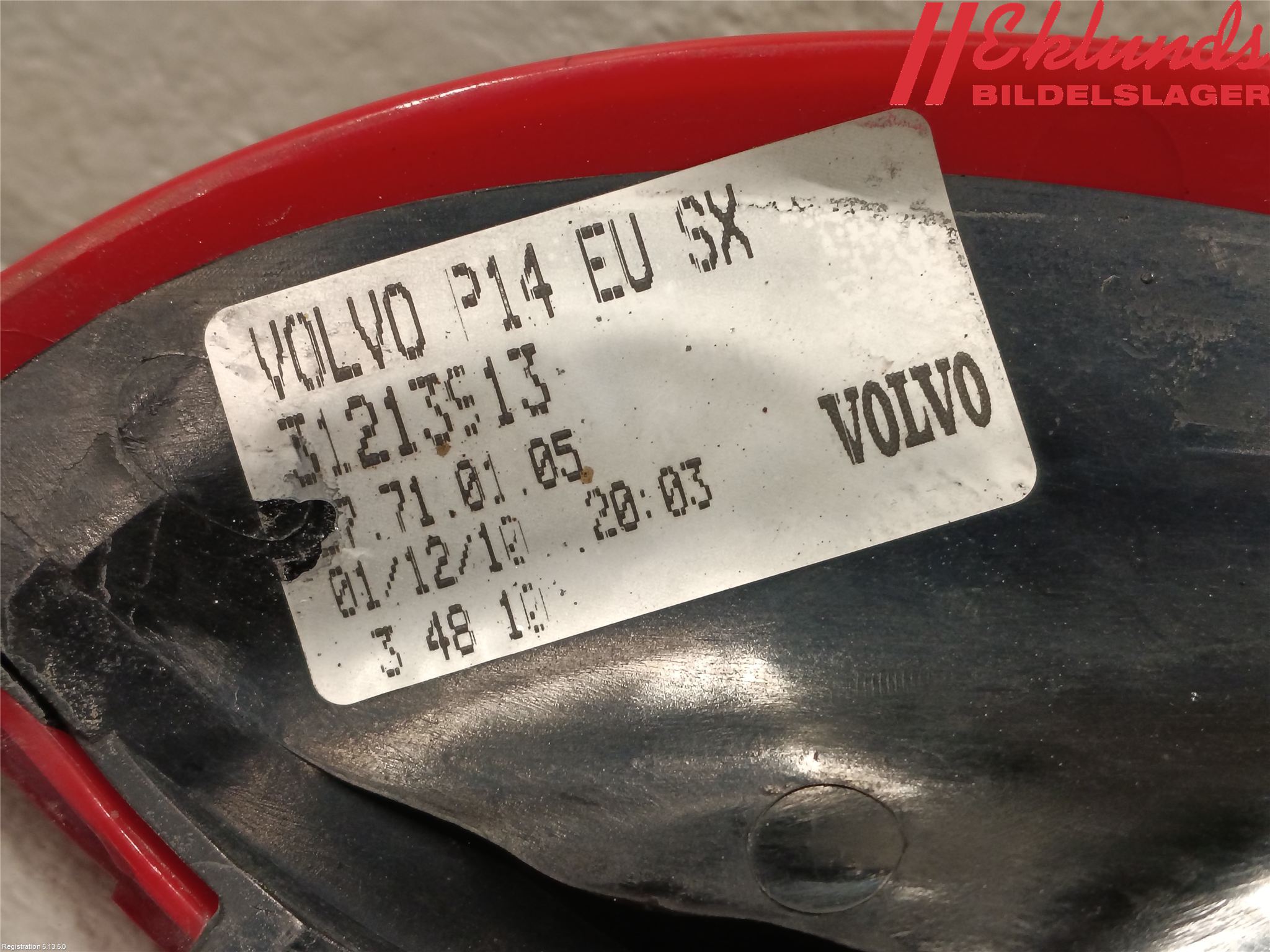 Volvo C30 10-13 Bakljus Vänster