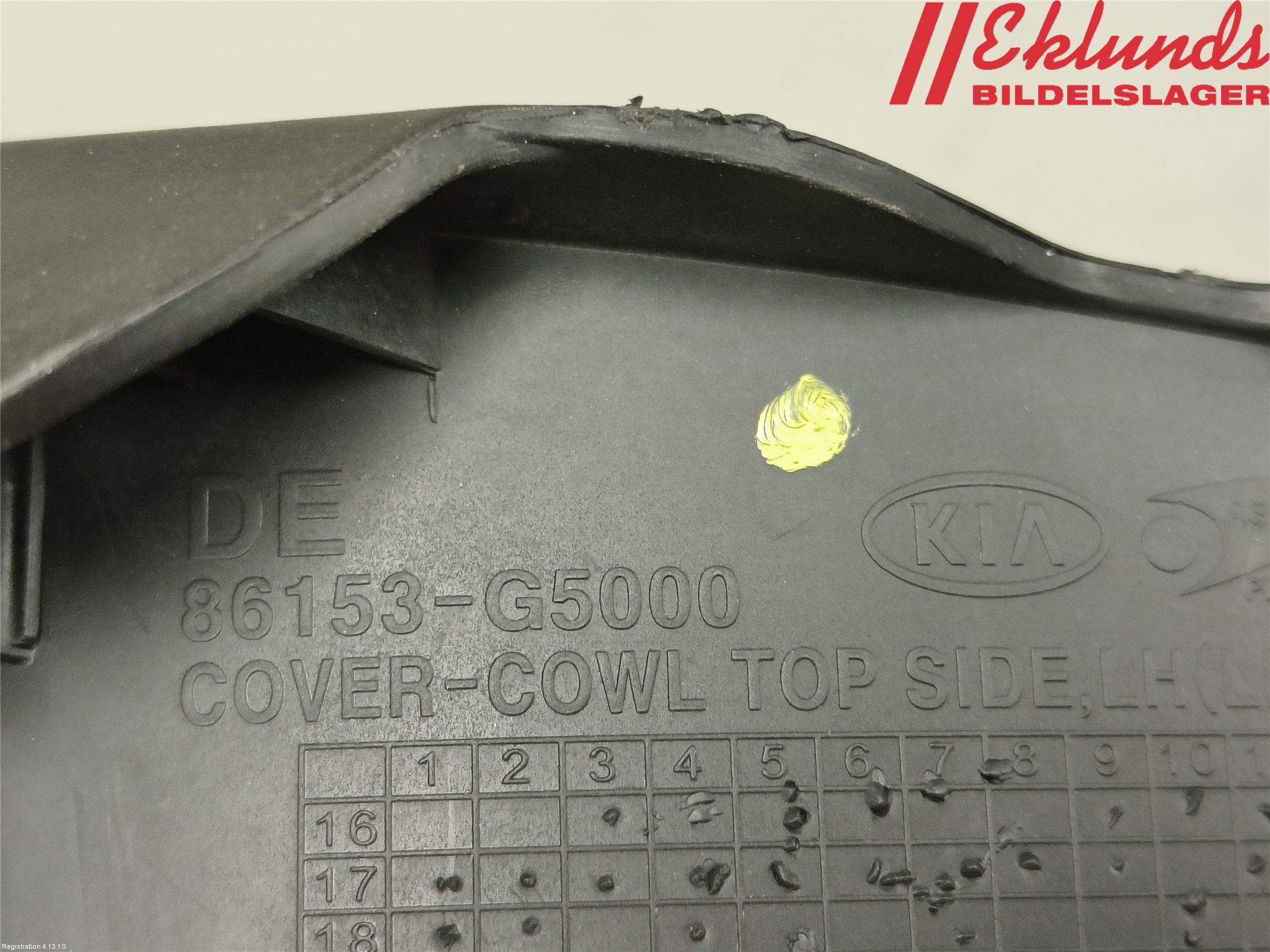 Kia NIRO (DE) 17-22 Torpedplåt-Torpedplast