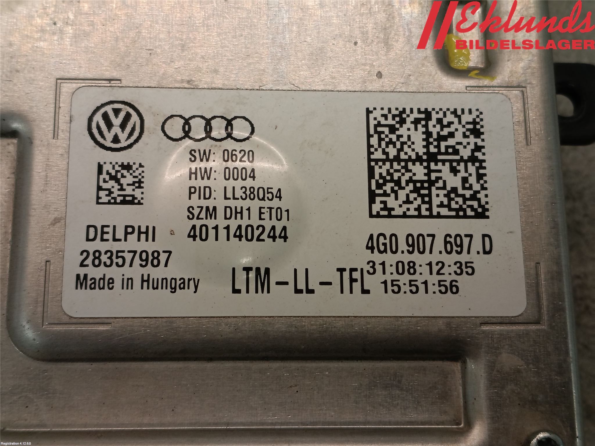Audi A6 ALLROAD 12-18 Styrenhet Strålkastare