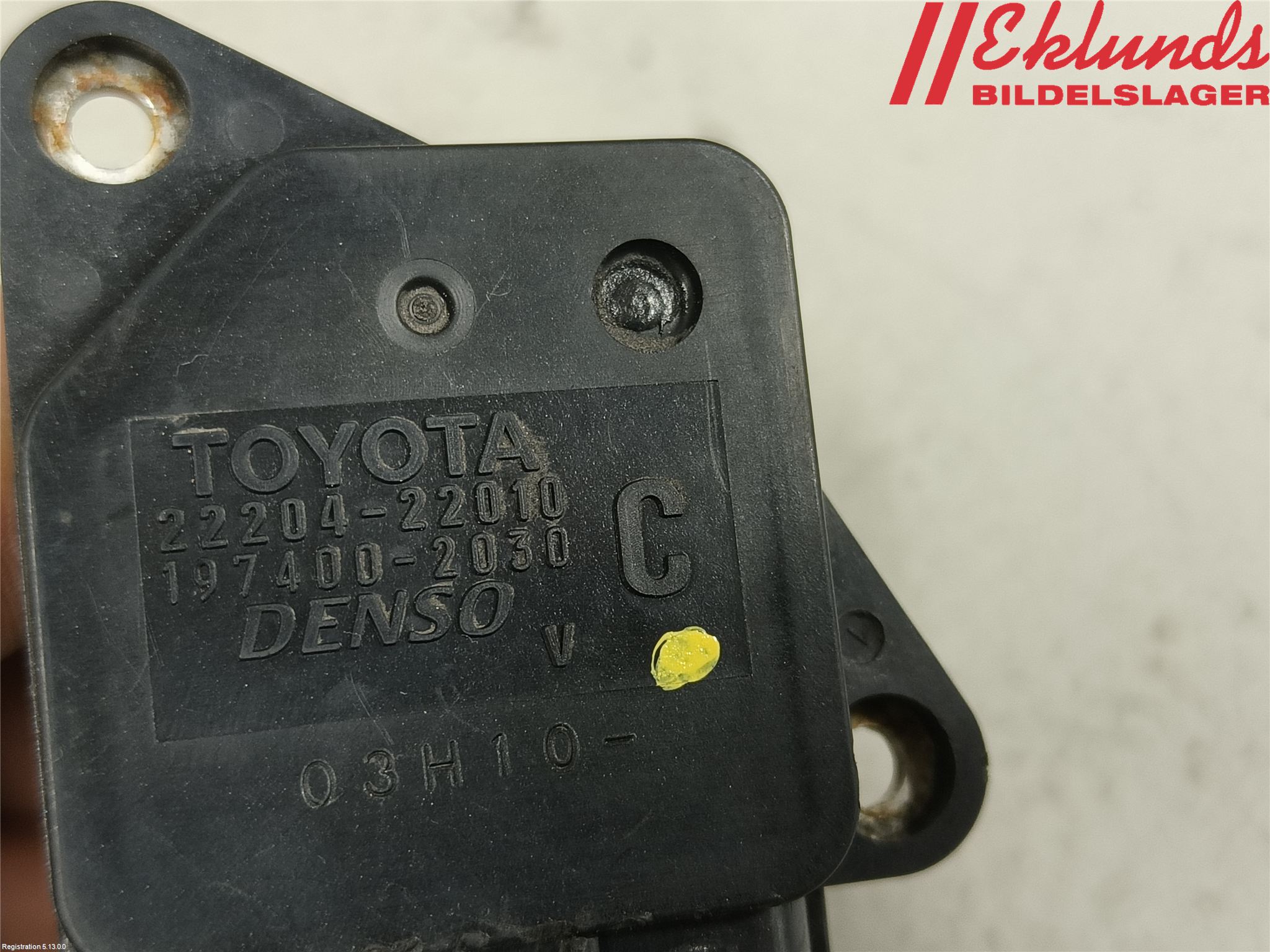 Toyota PRIUS NWH20 04-08 Injluftmassamätare