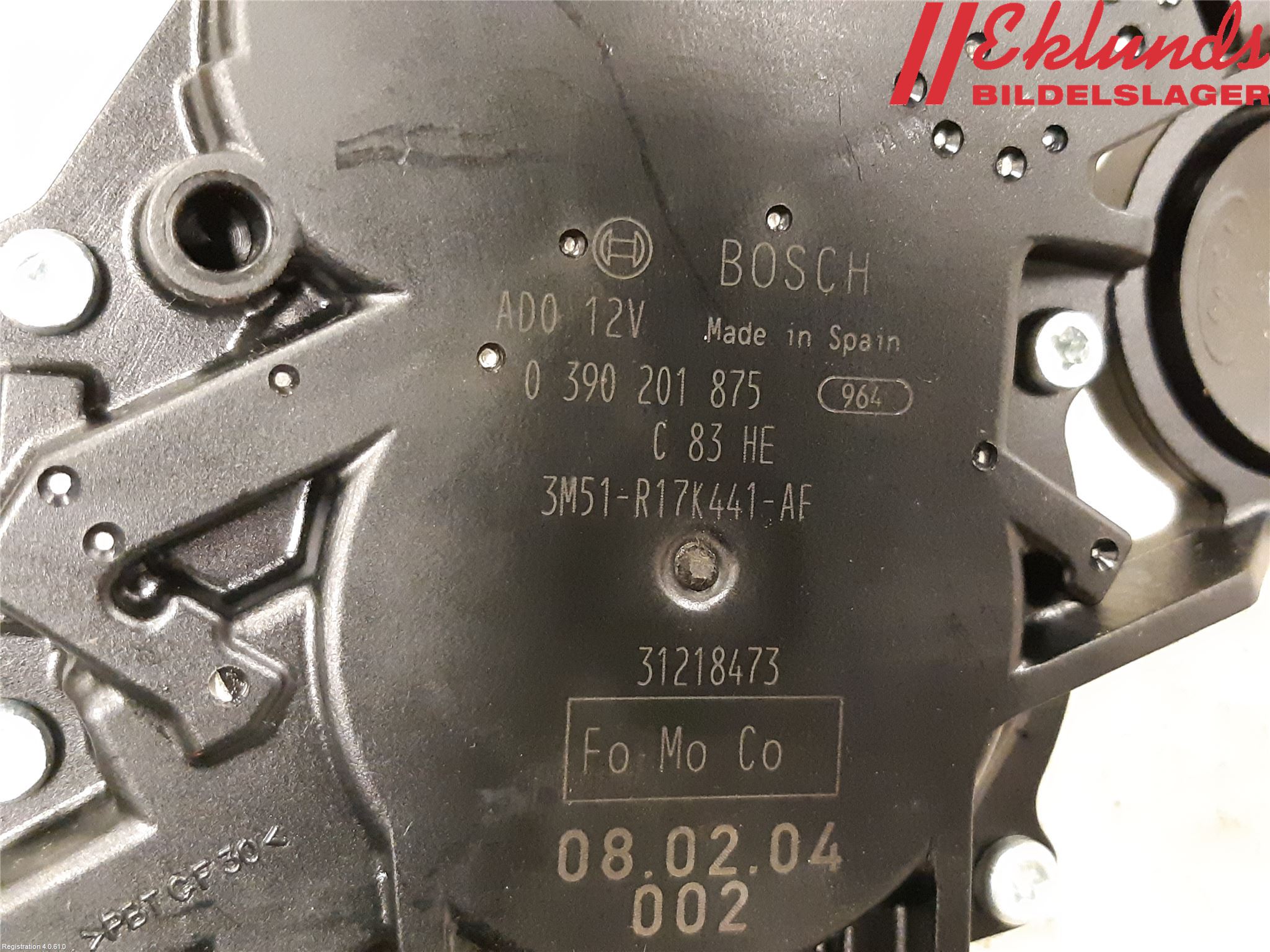 Ford FOCUS 08-11 Torkarmotor Baklucka