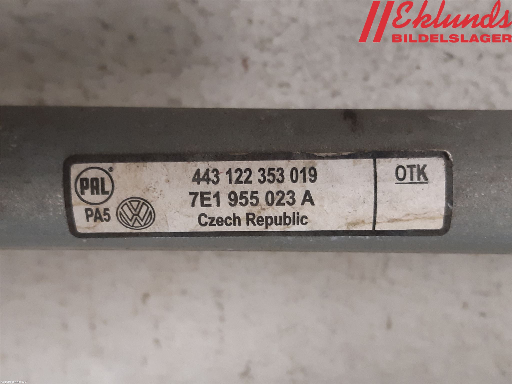 Volkswagen VW TRANSP/CARAVELLE (T5) 04-15 Torkarmotor Vindruta