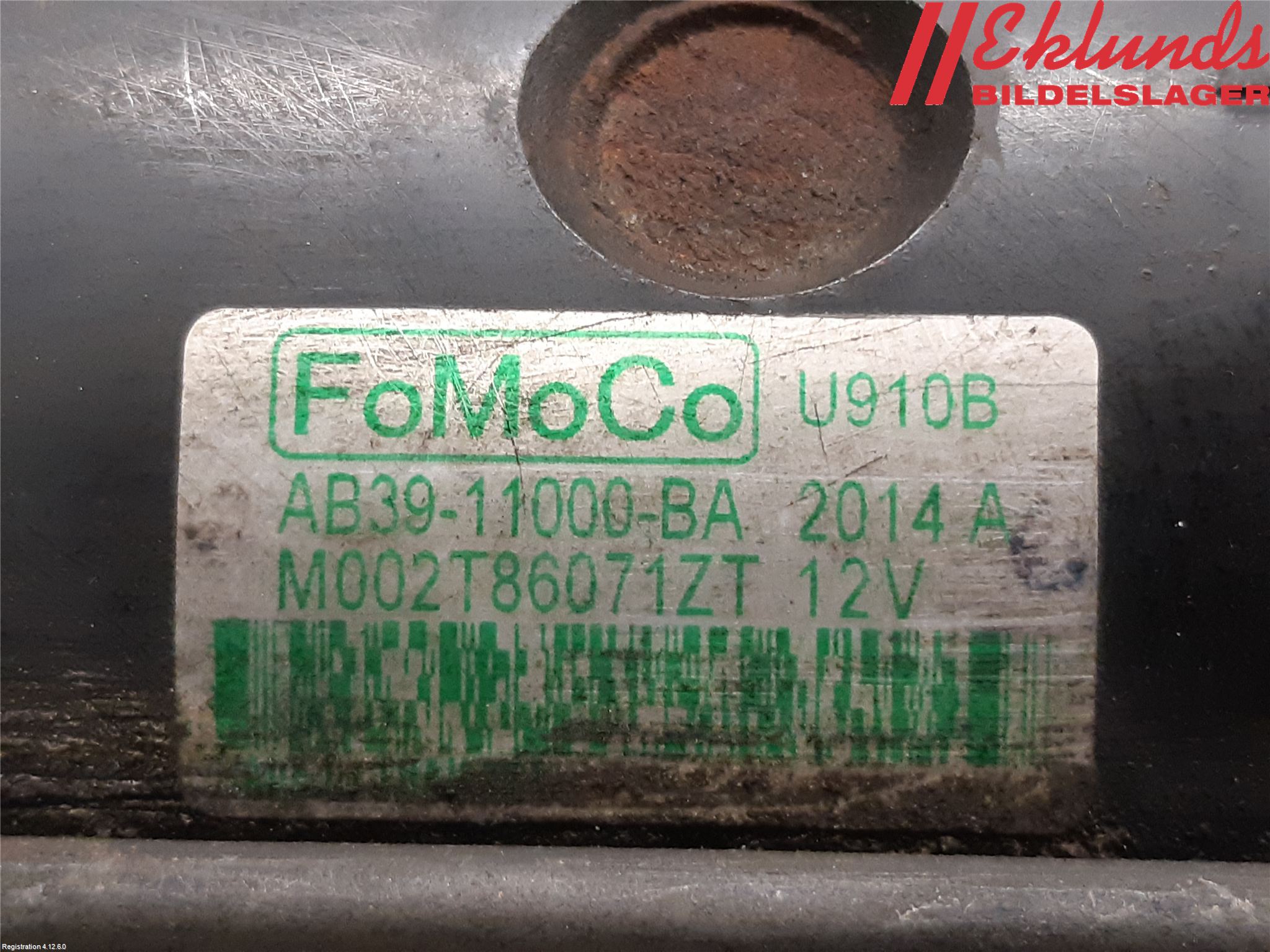 Ford RANGER EU 12-23 Startmotor Diesel